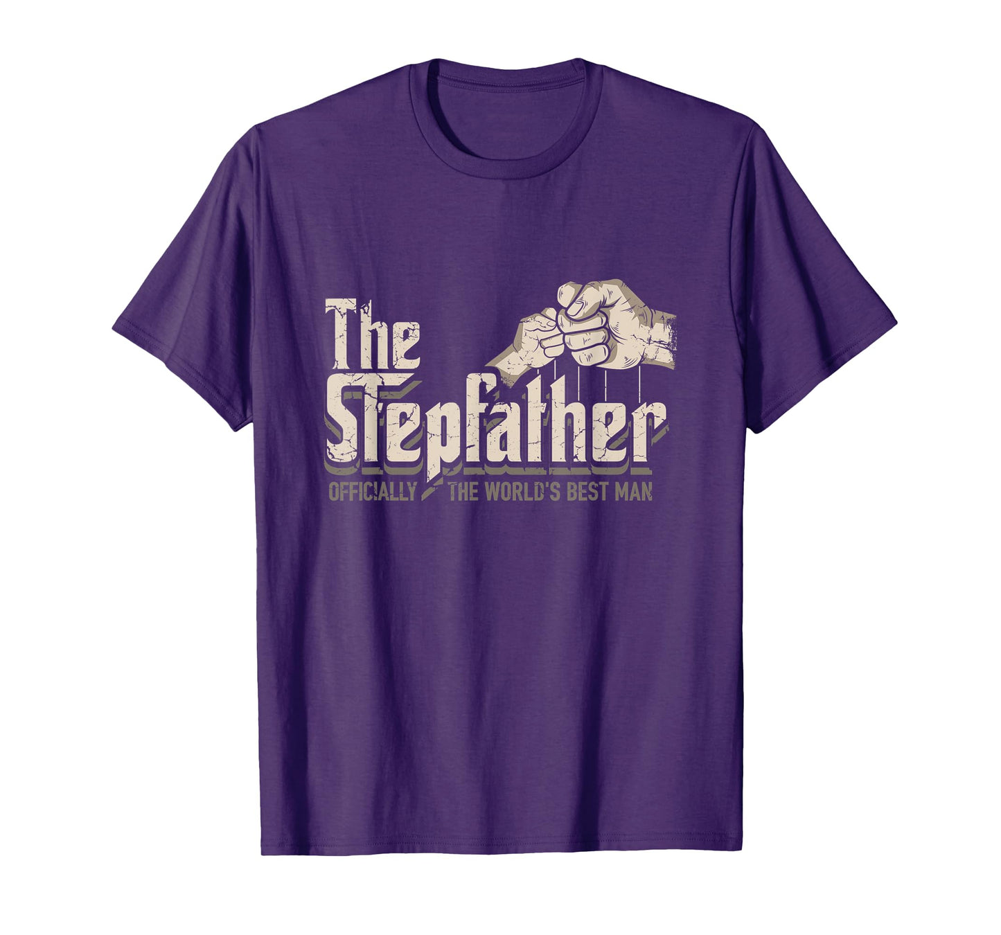 Mens Funny Stepdad Gifts Stepfather Officially World's Best Man T-Shirt