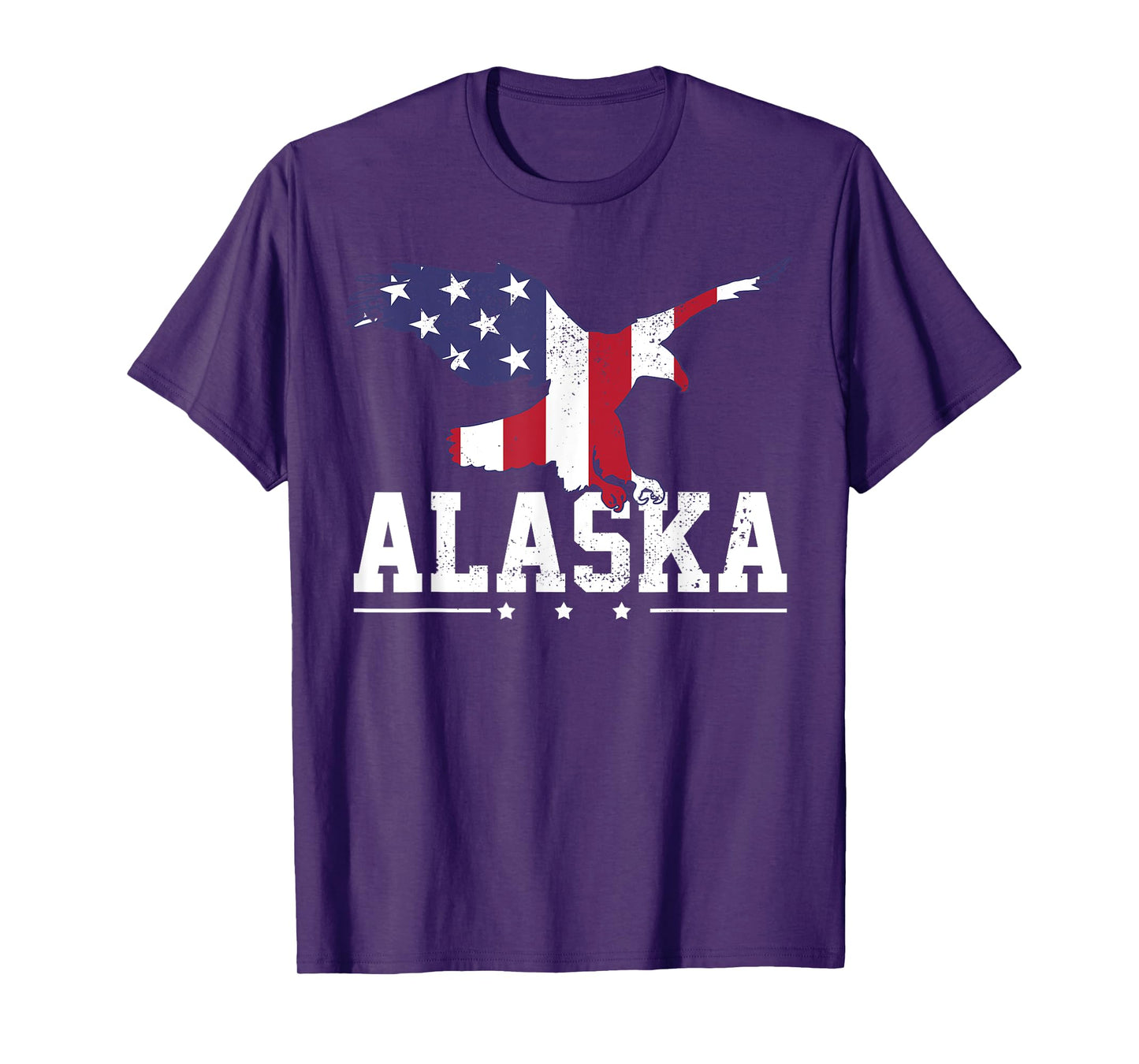 Alaska USA Flag Vintage Eagle 4th Of July American Gift T-Shirt