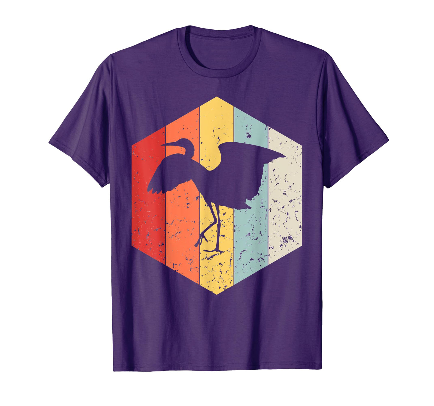 Egret Gird Retro Vintage T-Shirt