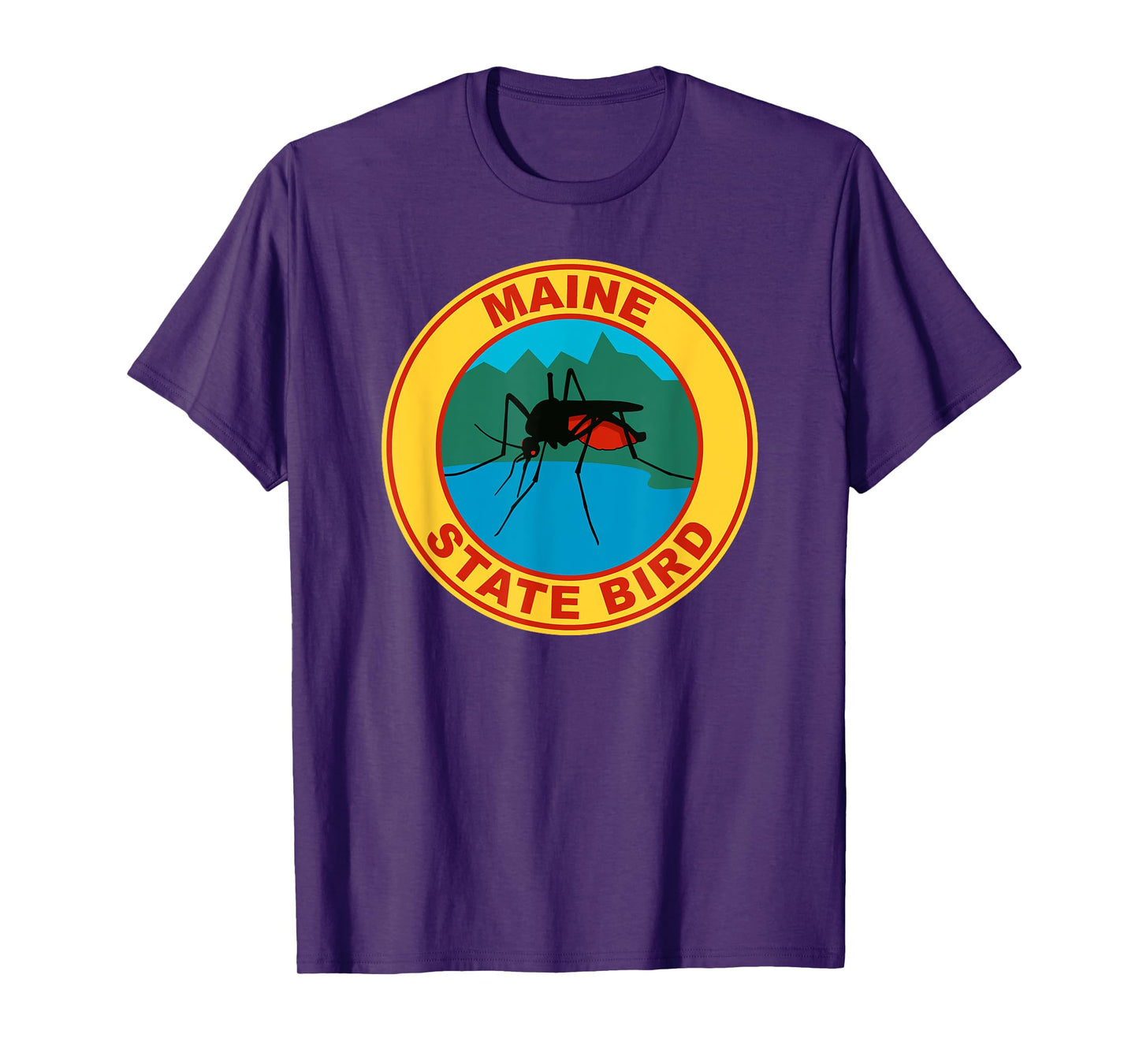 Funny Maine Mosquito State Bird T-Shirt