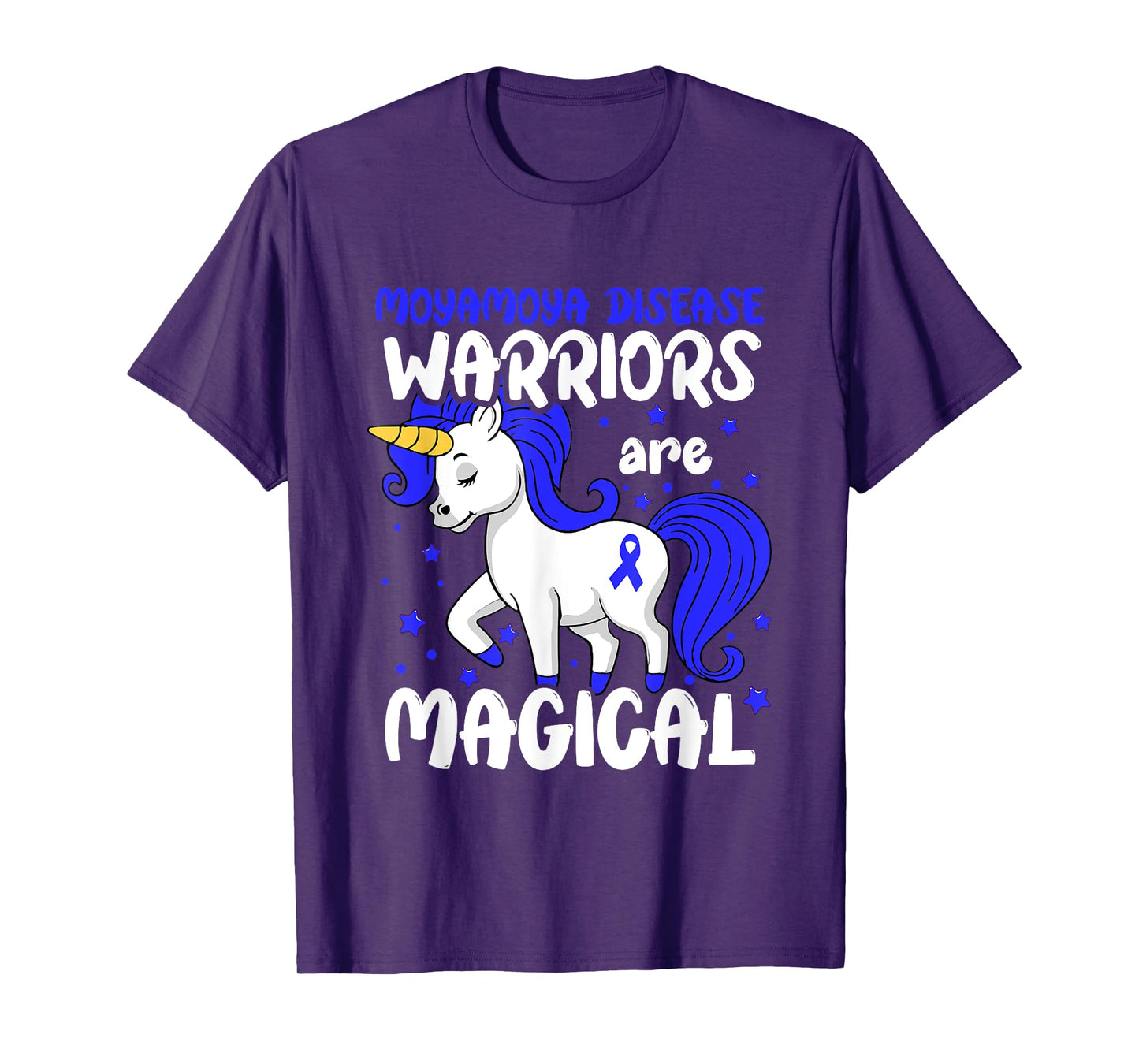 Moyamoya Disease Warrior Blue Moyamoya Disease Awareness T-Shirt