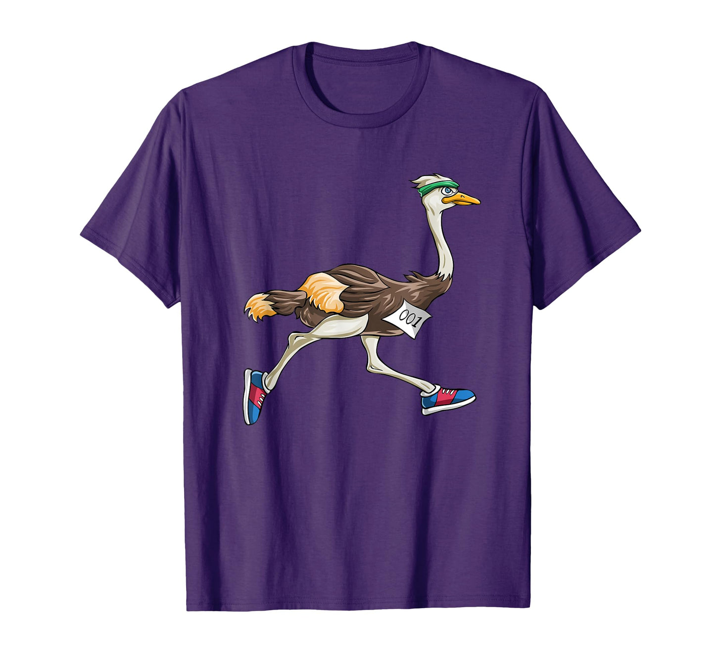 Ostrich Bird Running Marathon T Shirt Gift Women Men Kids T-Shirt