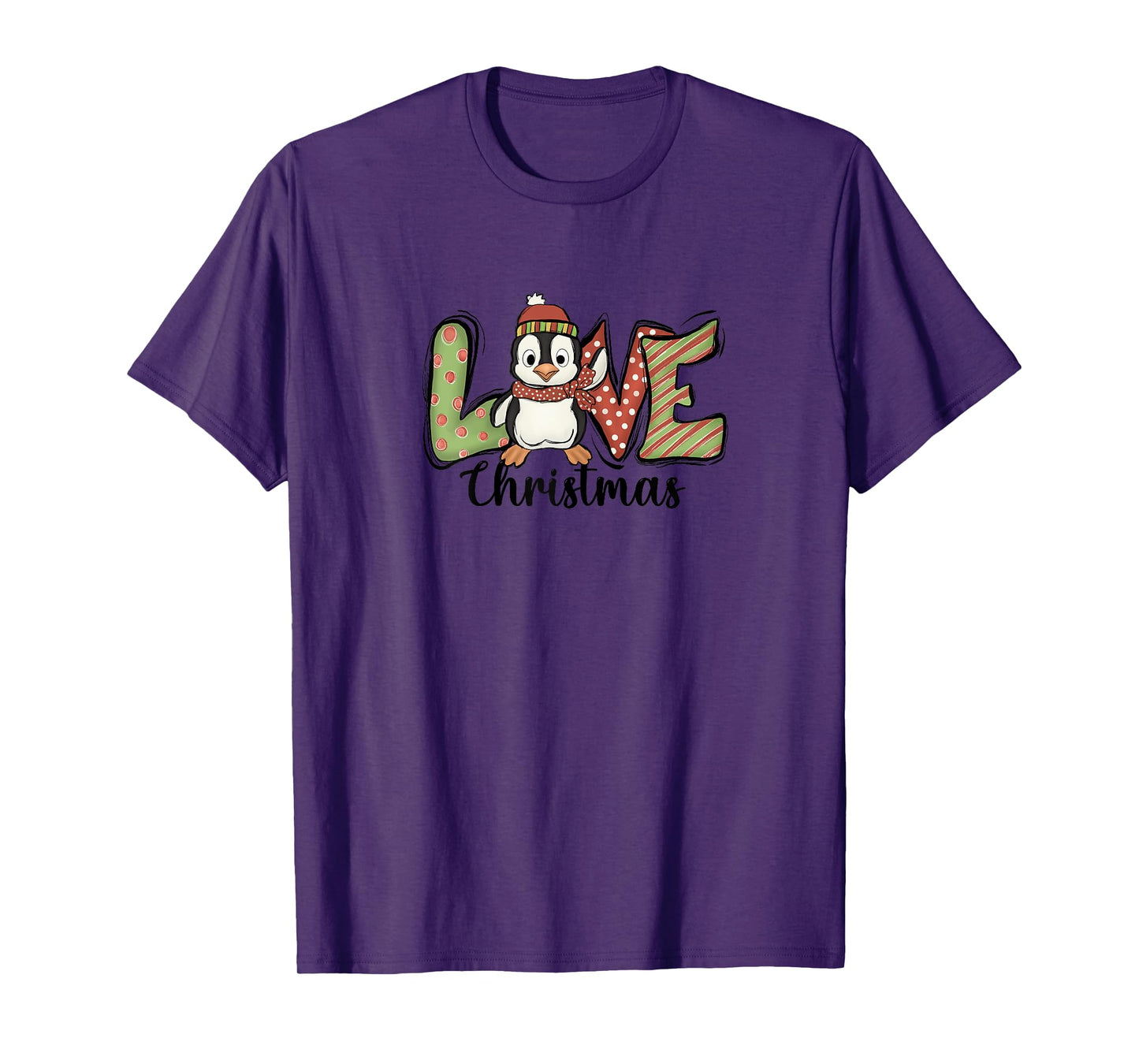 Christmas Penguin LOVE Xmas for Kids, Women, Penguin Lovers T-Shirt