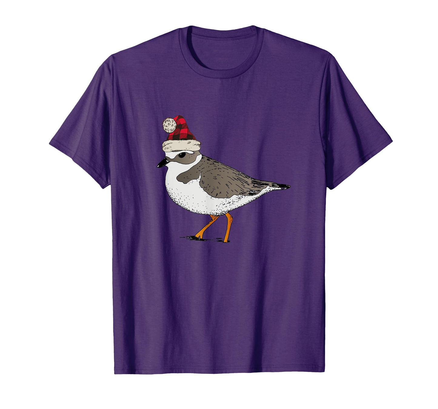 Piping Plover Christmas Shorebird Holiday Bird Birding T-Shirt