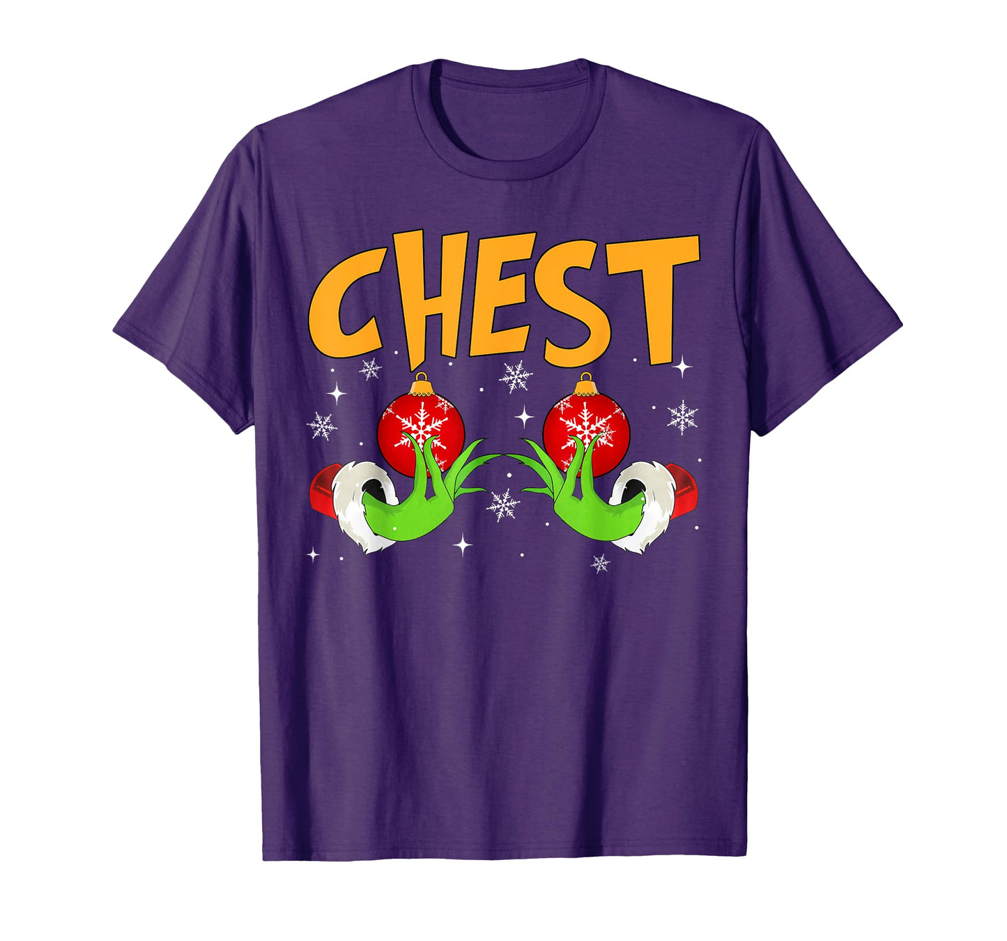 Chest Nuts Matching Chestnuts Christmas Snow Couples Women T-Shirt