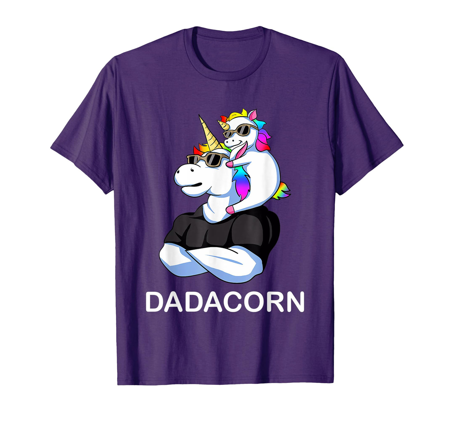 Fathers Day Gift Unicorn Dad Shirt Funny Dadacorn Men T-Shirt