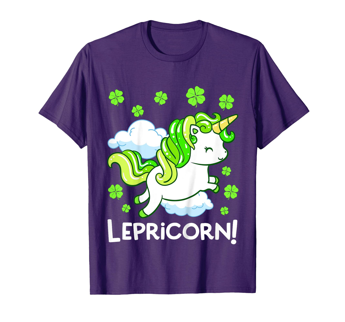 Kids Lepricorn St Patricks Day Unicorn Girls Kids Toddler T-Shirt