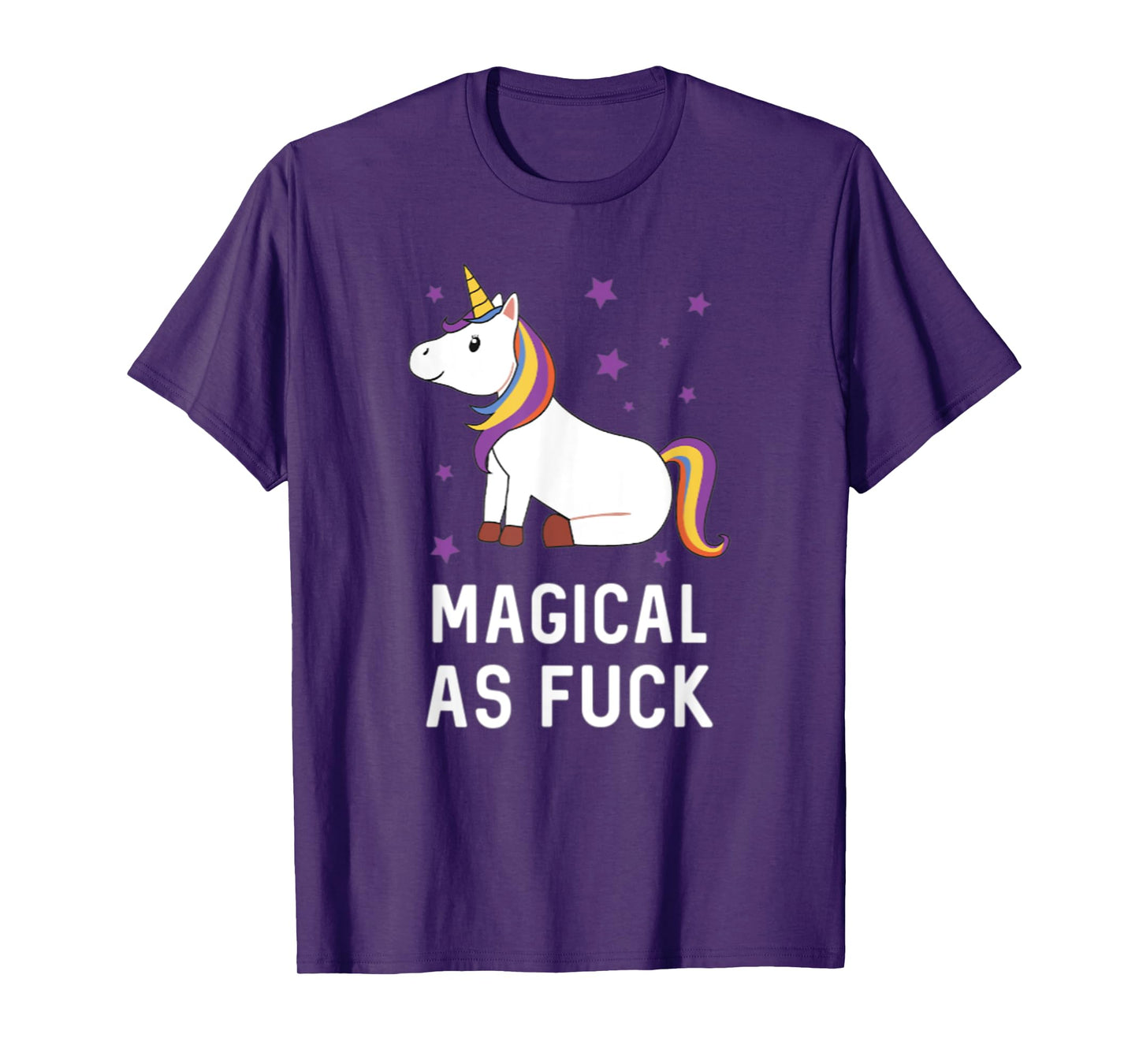 Magical as Fuck Unicorn Majestic Rainbow Gift T-Shirt