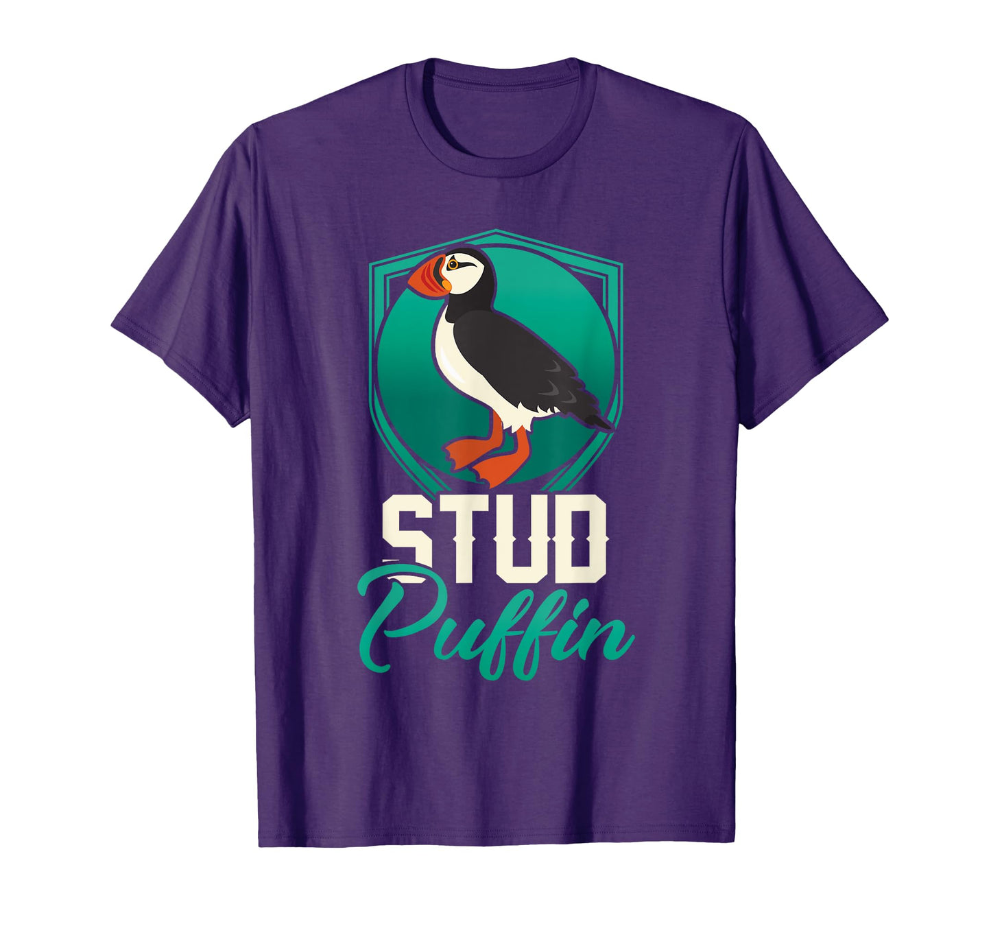 Stud Puffin Seabird & Animal Lover Gift T-Shirt