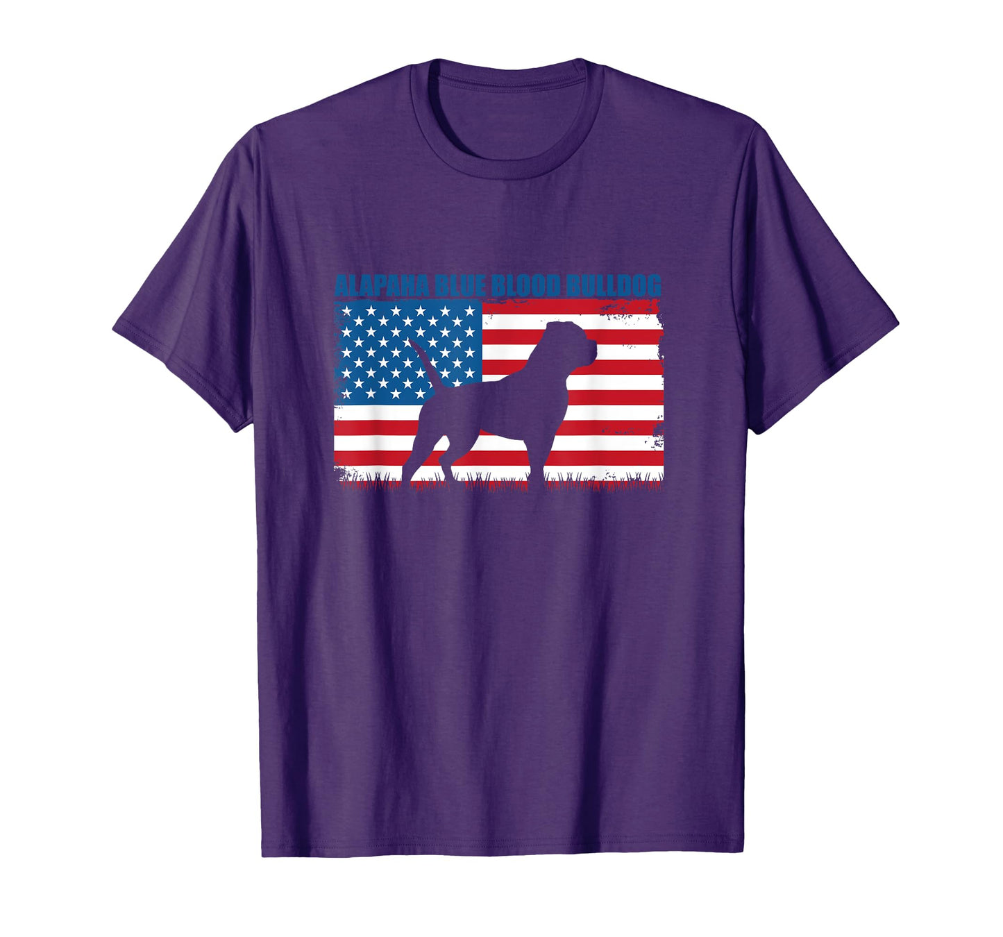 American Flag Alapaha Blue Blood Bulldog T-Shirt