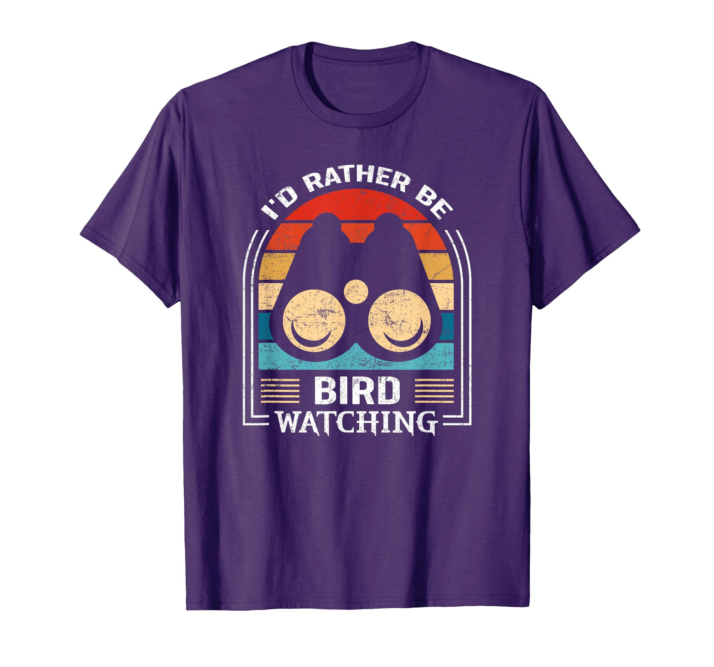 I'd Rather Be Bird Watching Shirt Retro Bird Watching T-Shirt