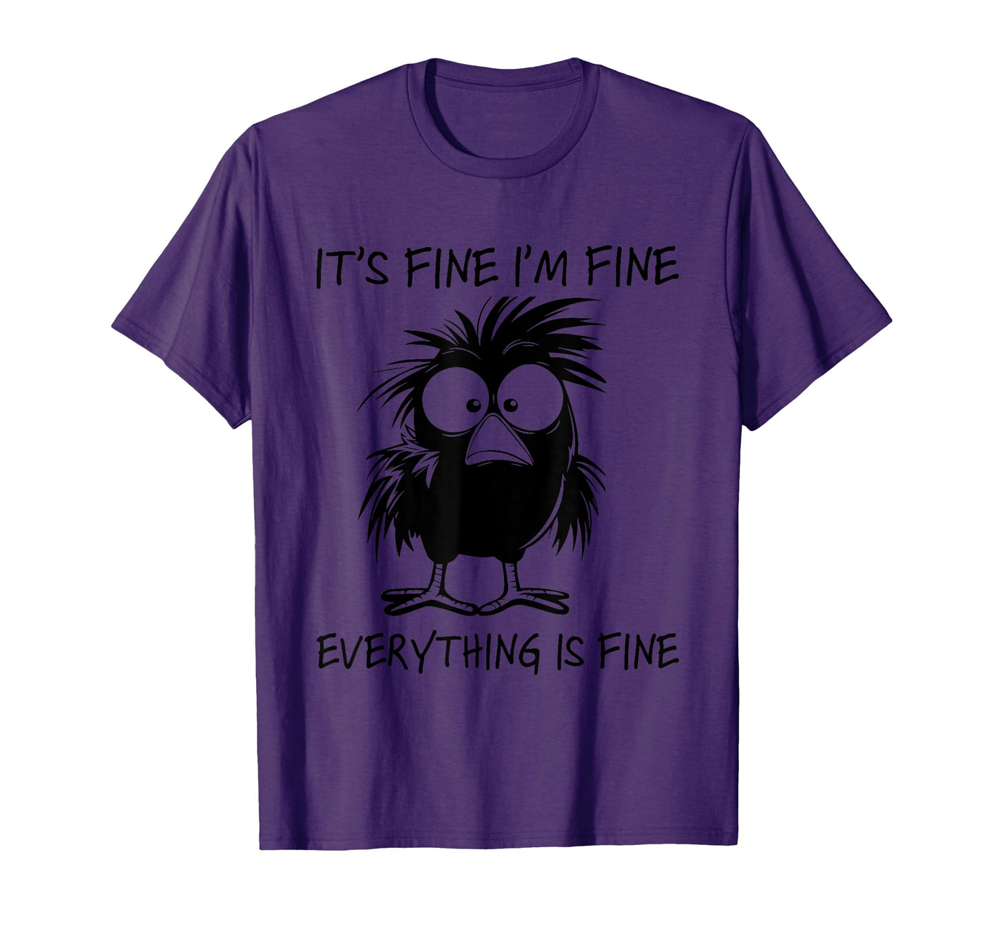 I'm Fine It's Fine Everything Is Fine Chicken Thanksgiving T-Shirt