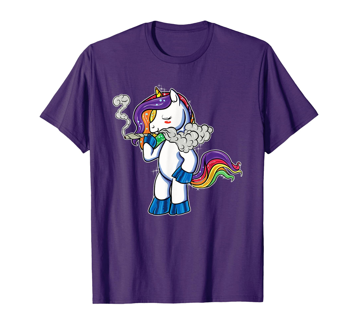 Marijuana Unicorn T-Shirt Weed Pot Head Stoner Gifts Women T-Shirt