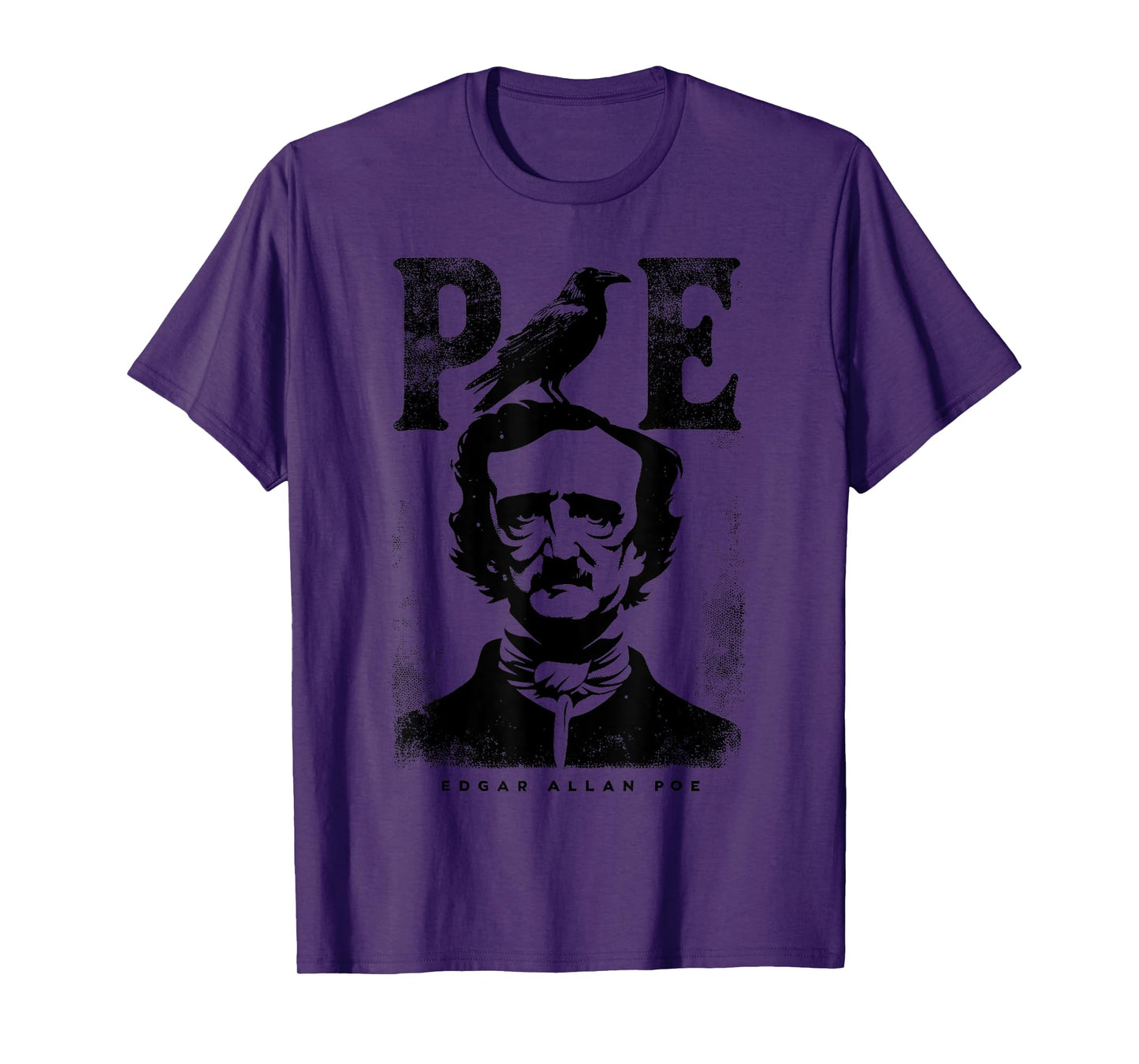 The Raven by Poe Edgar Allan Poe Funny Vintage Crow Gothic T-Shirt