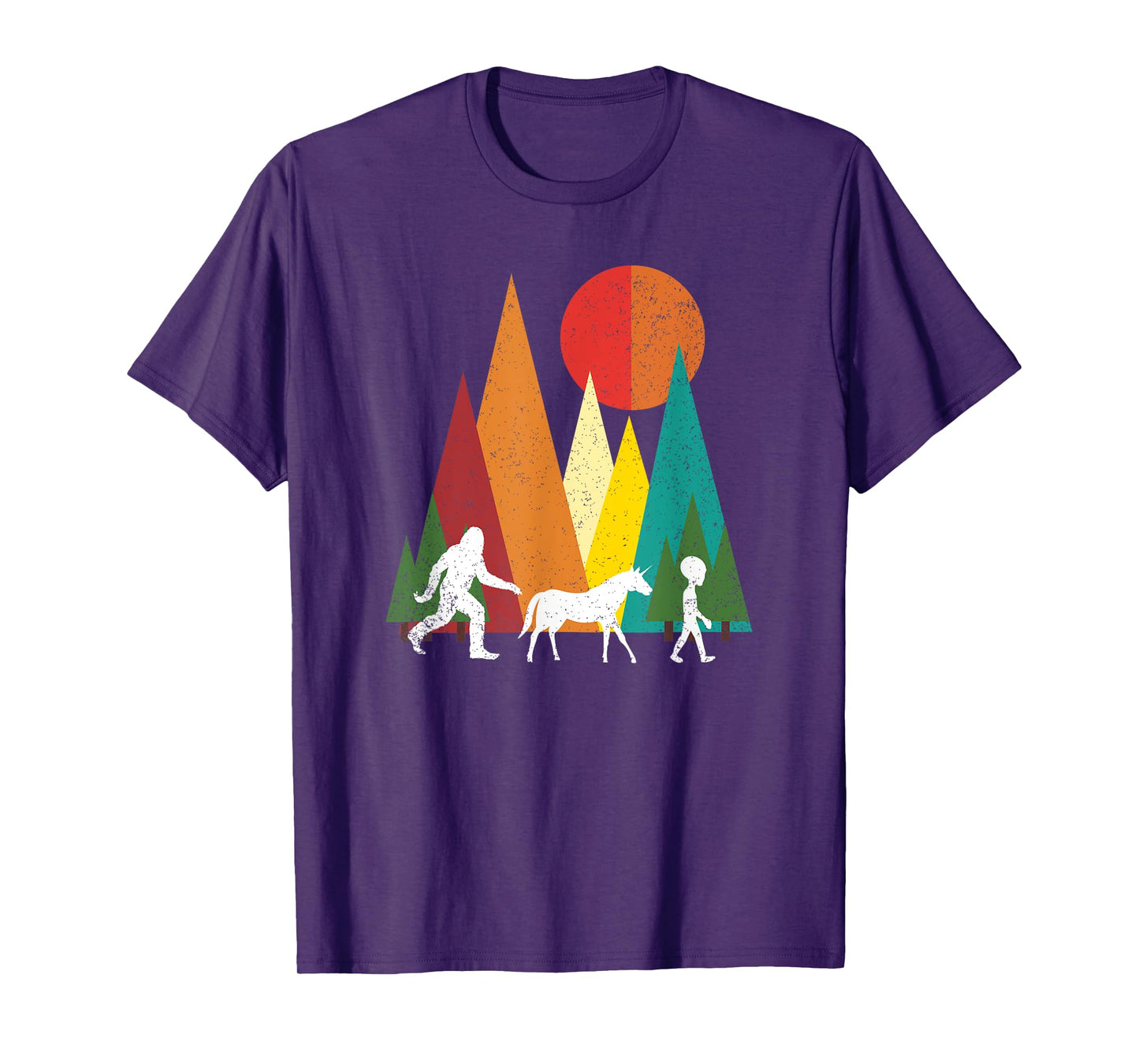 Bigfoot alien unicorn alien fantasy gift idea T-Shirt