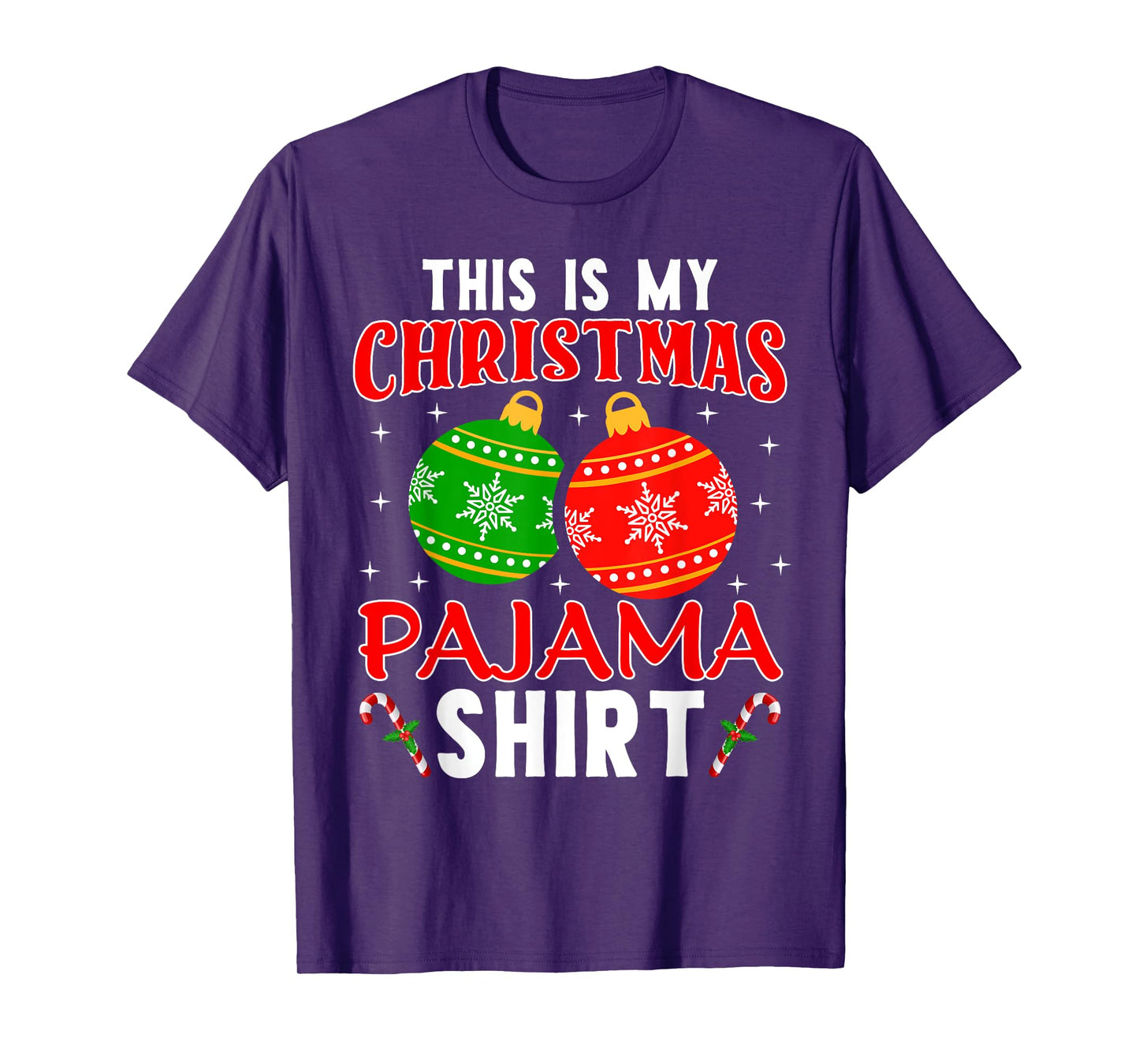 This Is My Christmas Pajama Shirt Funny Xmas PJs Men Women T-Shirt