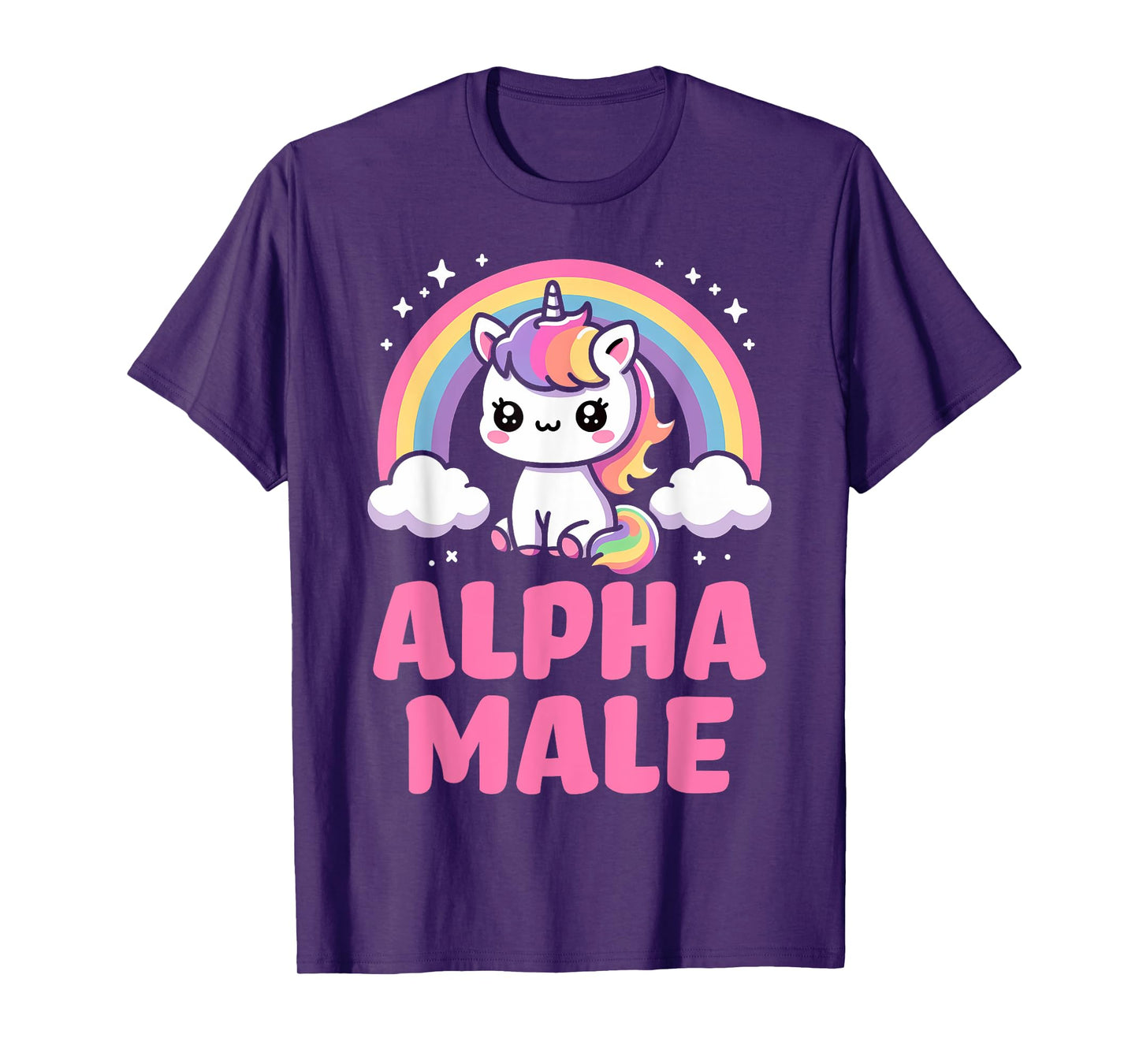 Alpha Male Unicorn Boys Ironic Cute Funny Sarcastic Humor T-Shirt