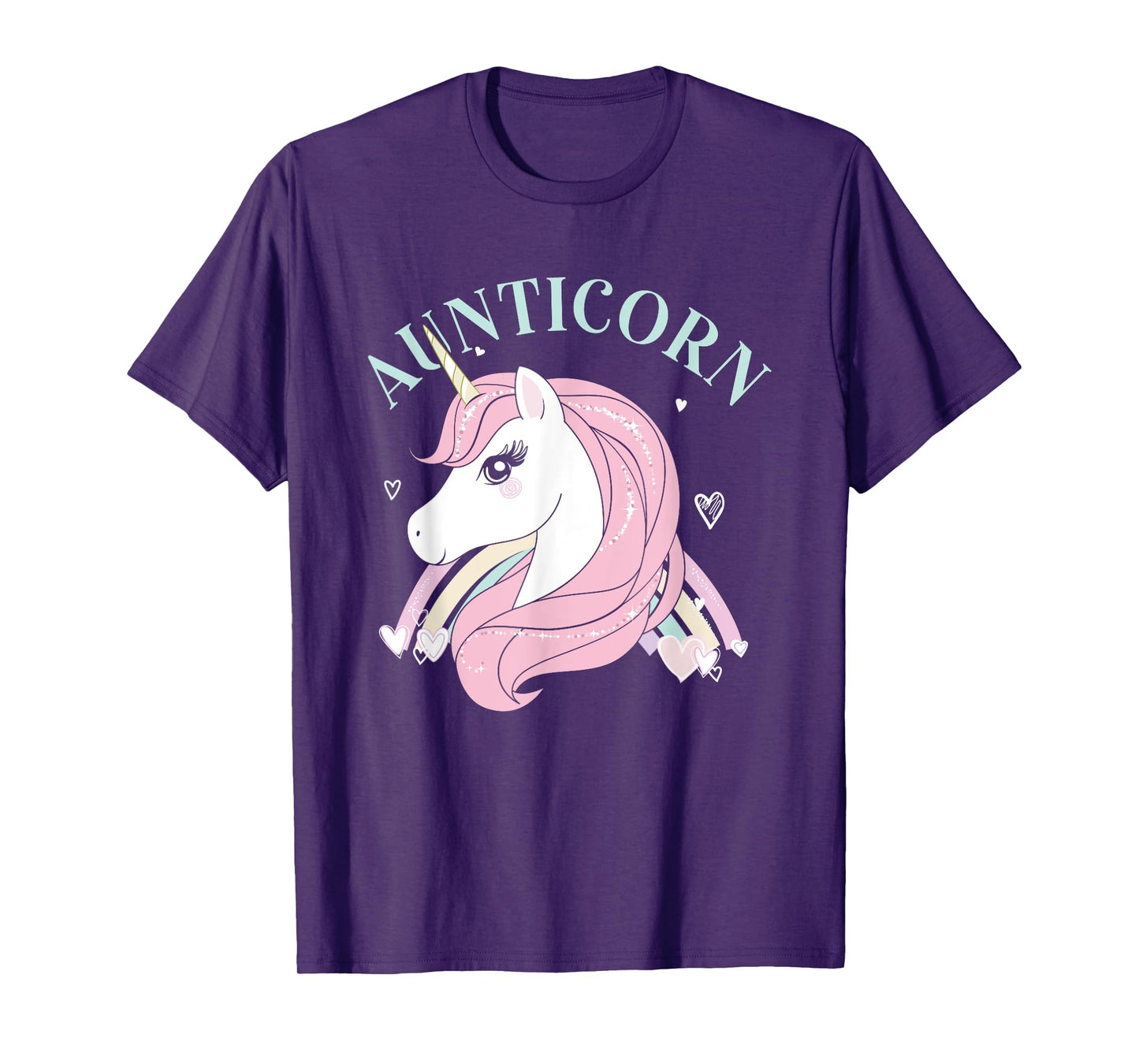 Aunticorn Aunt Unicorn Auntie Niece Nephew Sister Uncle Mom T-Shirt