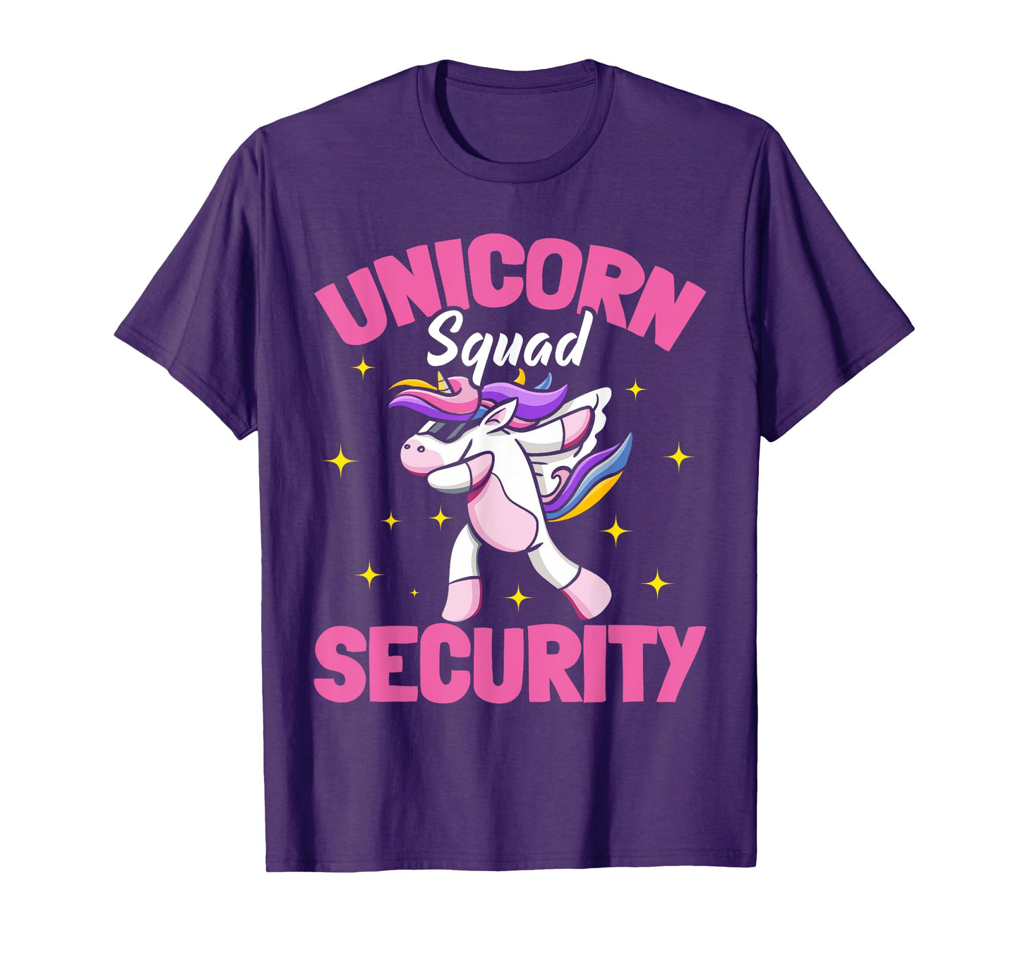 Unicorn Parents Birthday Party Security T-Shirt
