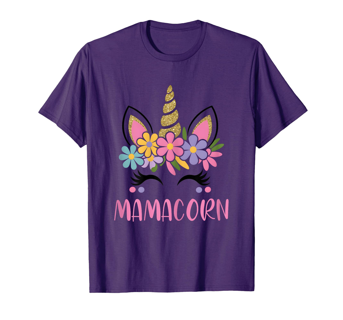 Funny Mamacorn Costume Mothers Day Unicorn Mom Women Mother T-Shirt