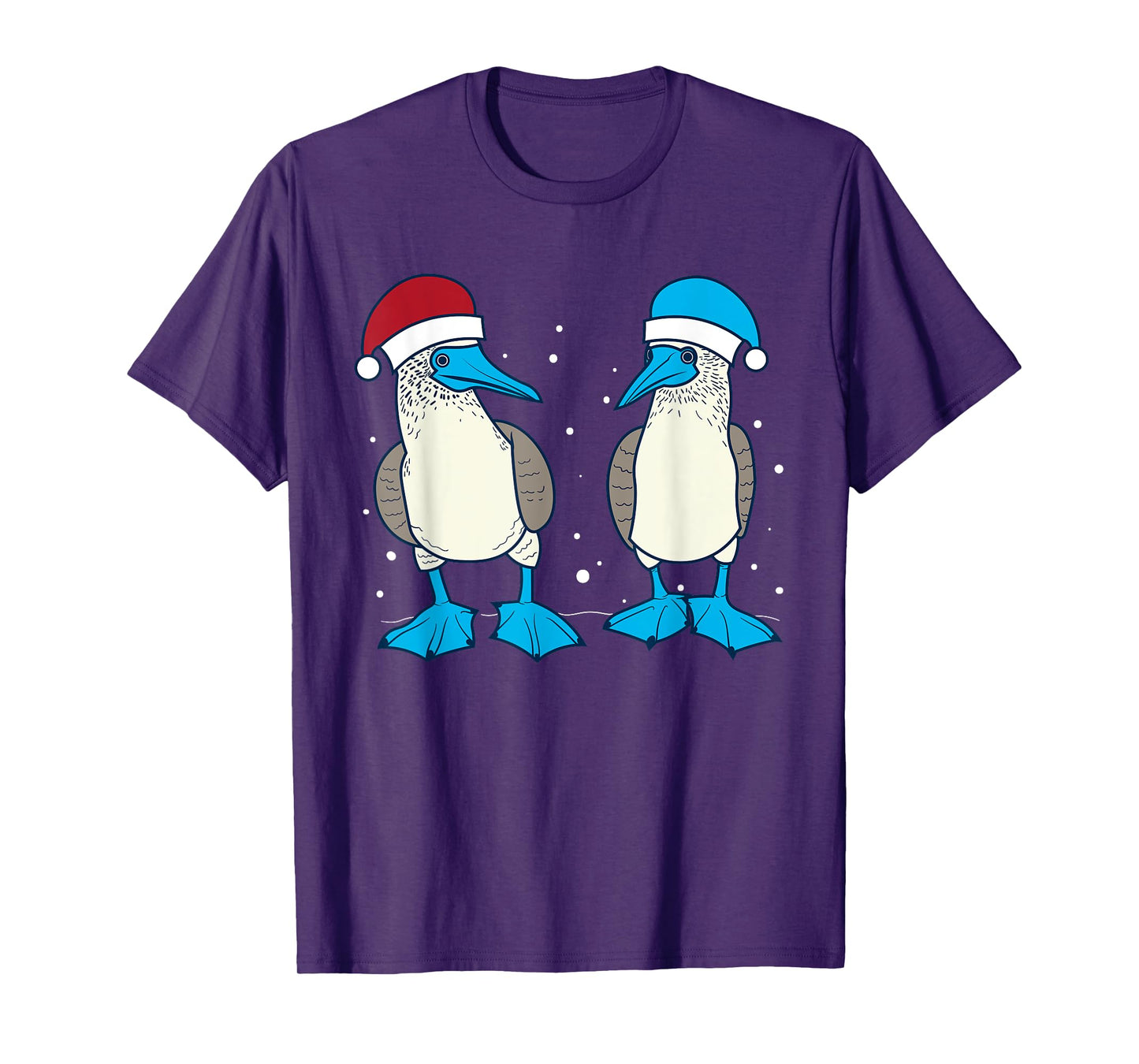 Seabirds Blue Footed Booby Bird Galapagos Islands Christmas T-Shirt