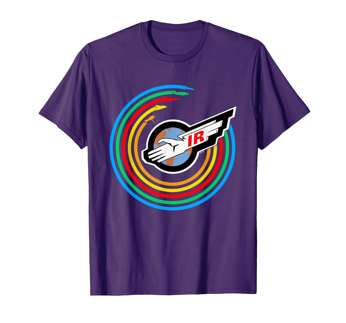 Thunderbirds Colour Rainbow International Rescue Logo T-Shirt
