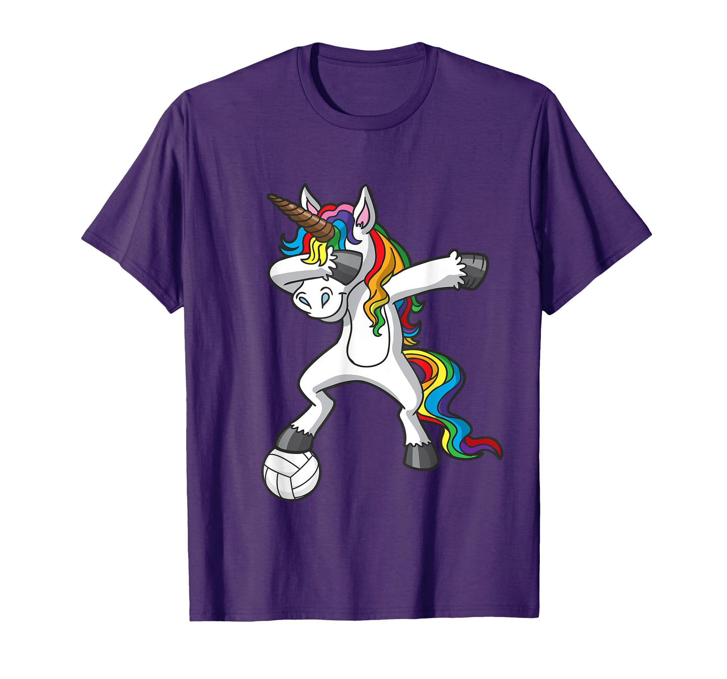 Dabbing Unicorn Volleyball Player Team Goalie Girls T-Shirt