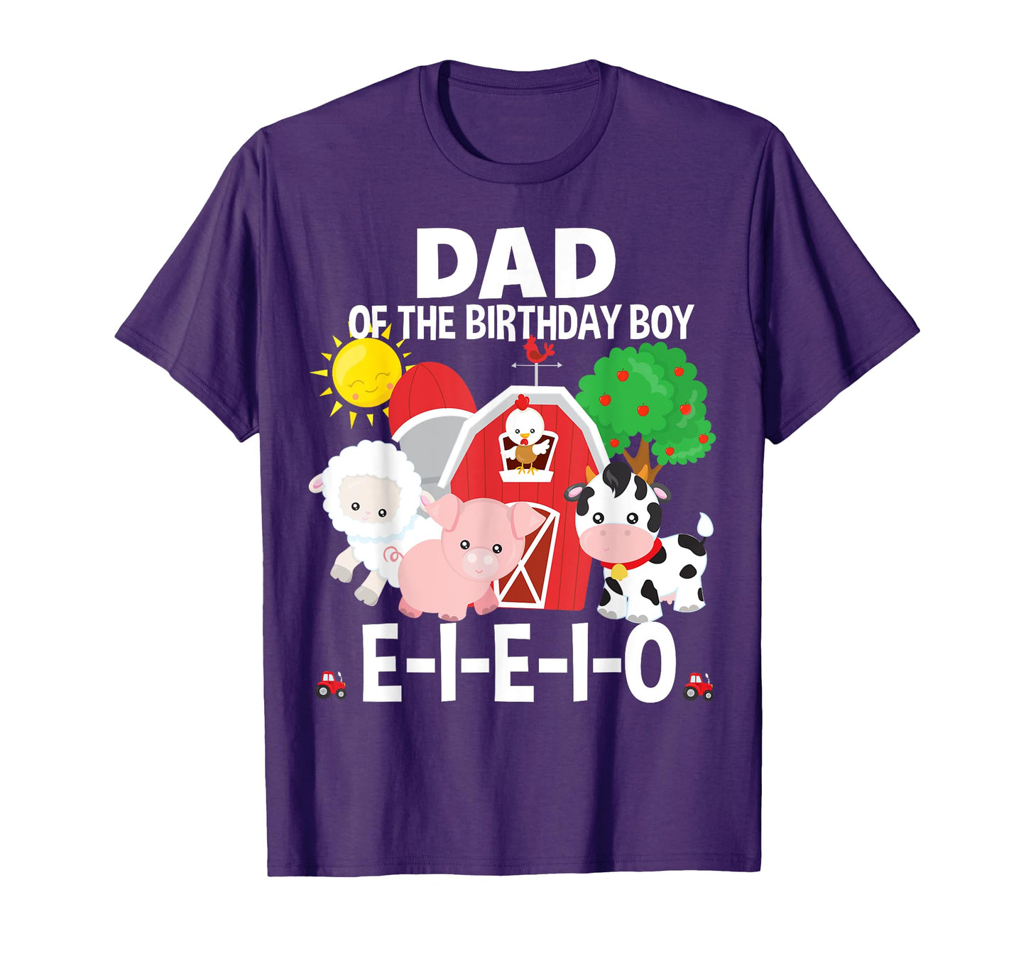 Dad Birthday Boy Old MacDonald Birthday Party Matching T-Shirt
