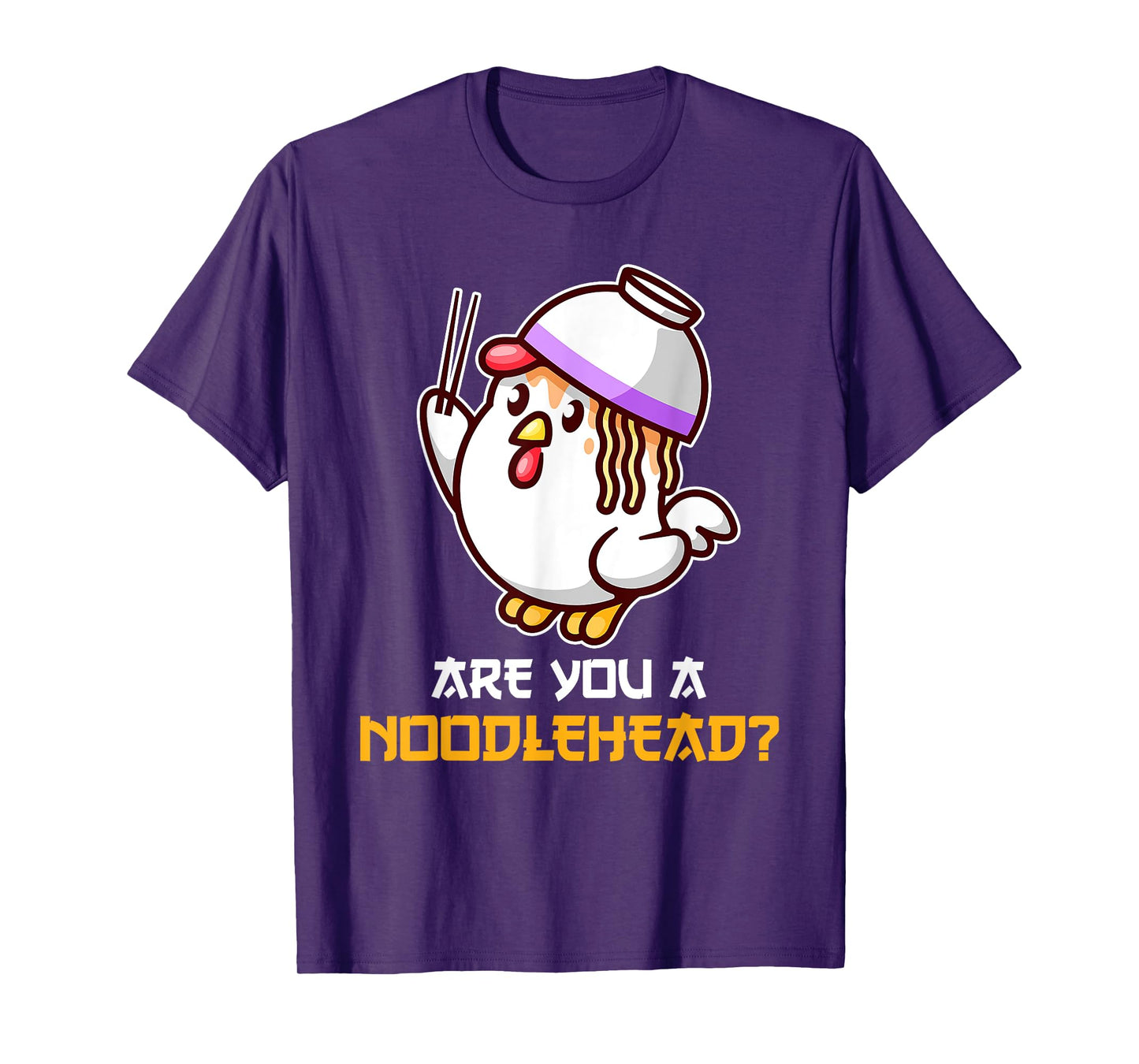Noodle Head Chicken Cute Ramen Udon Bowl Funny Japan Asian T-Shirt