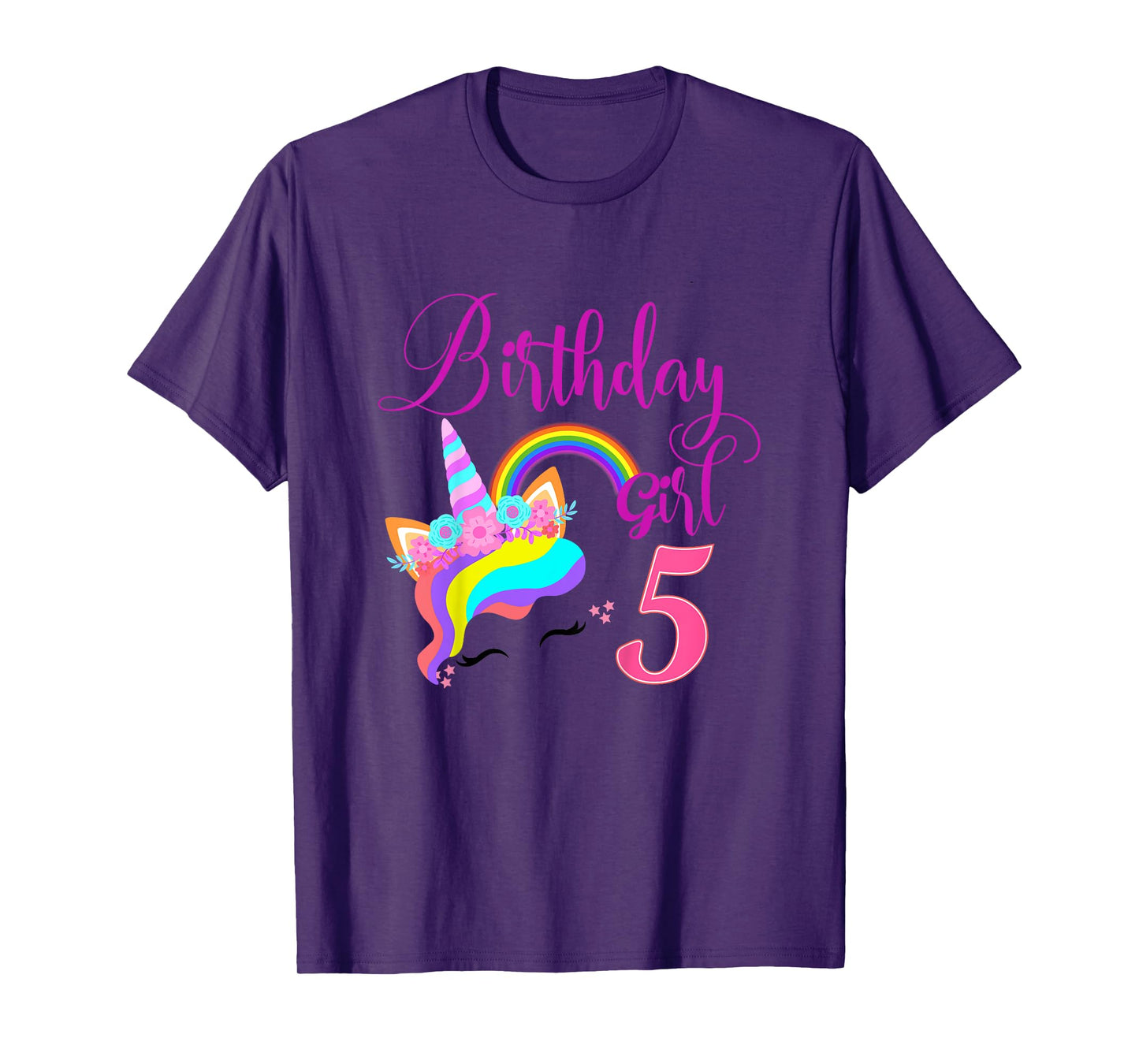 Kids I'm 6th the Birthday for Girl Unicorn 6 year old Birthday T-Shirt