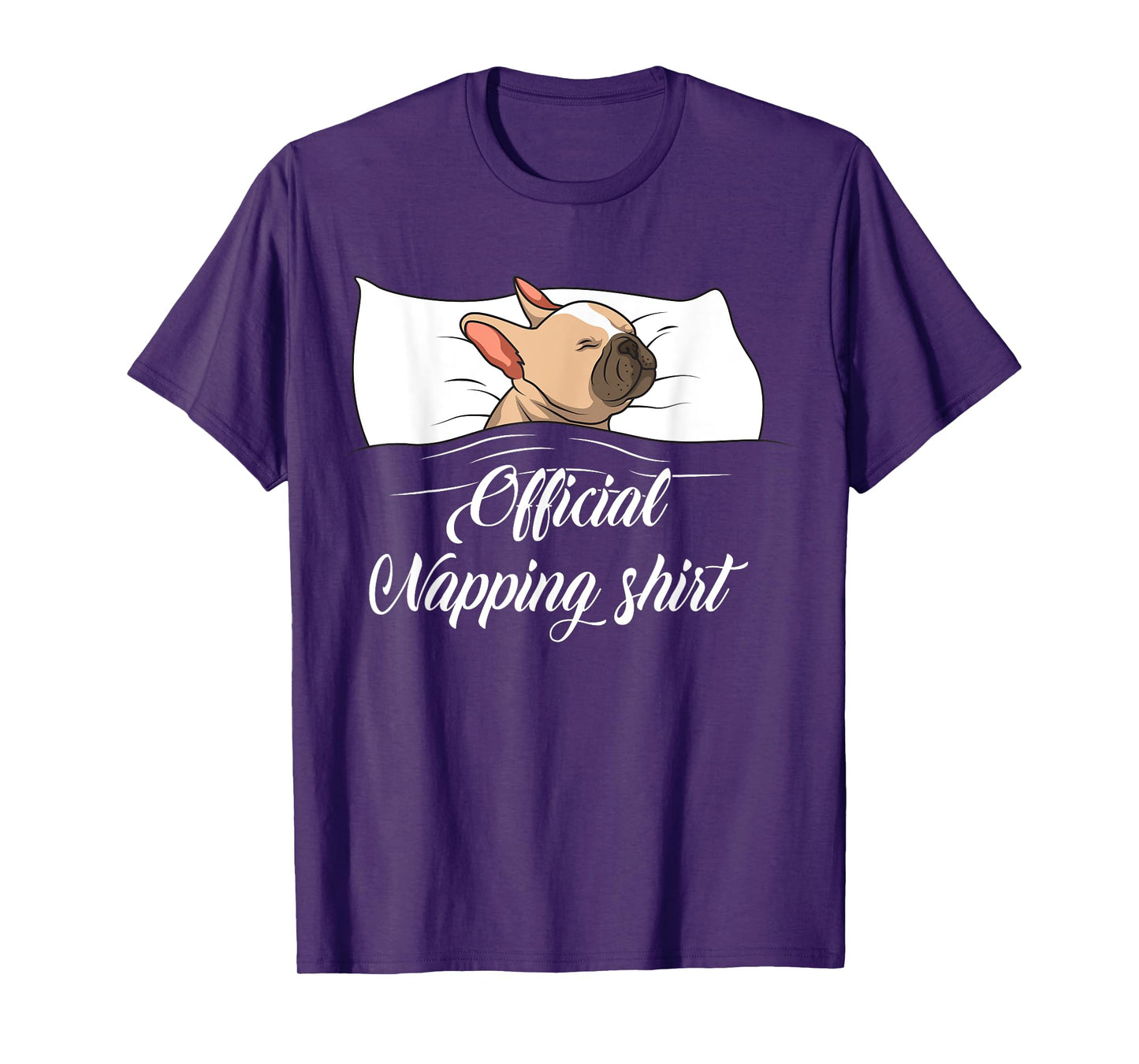 Sleeping French Bulldog Pyjamas Gift Official Napping T-Shirt