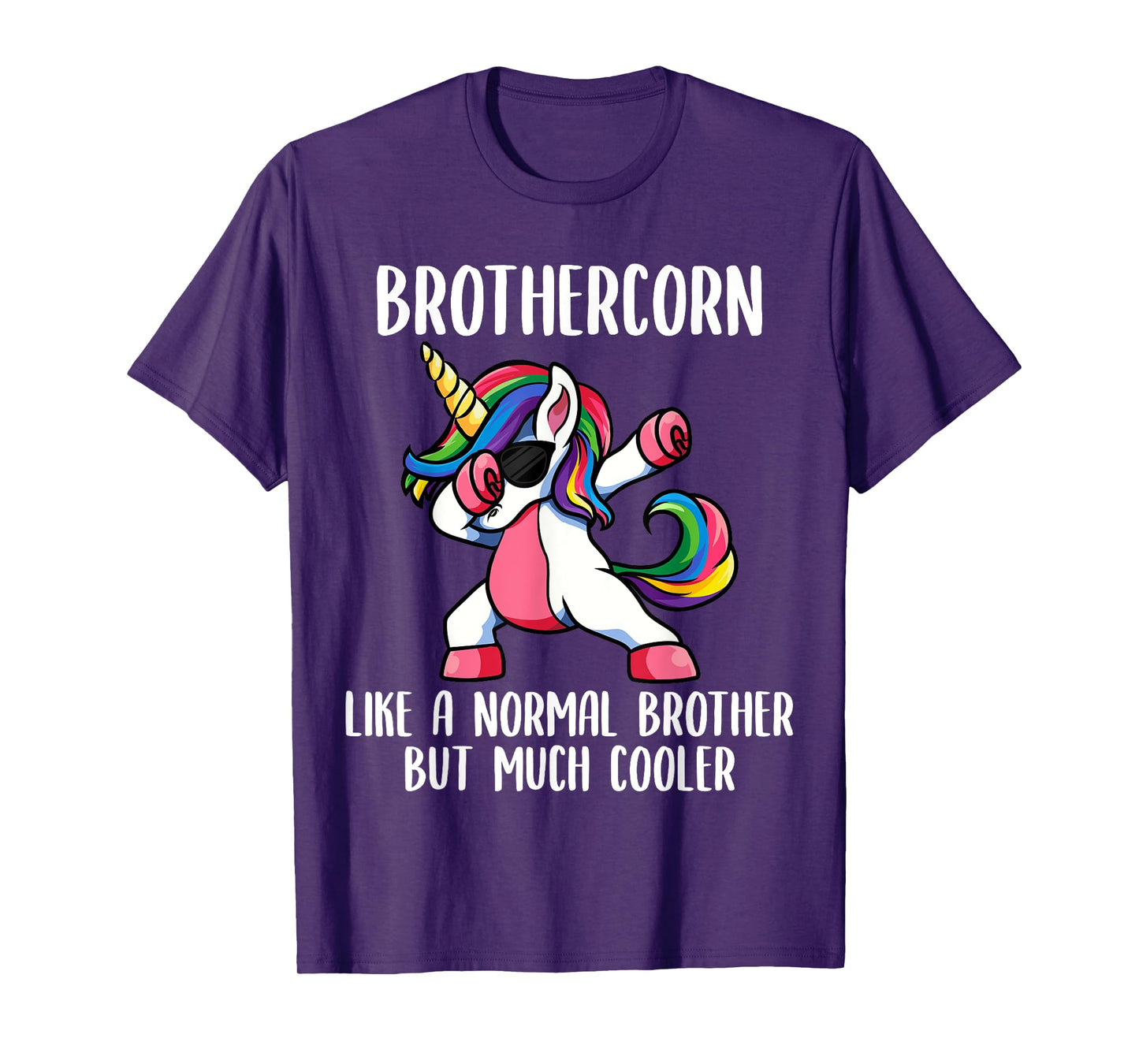 Unicorn Brother Girl Birthday Party Clothing BrotherCorn T-Shirt
