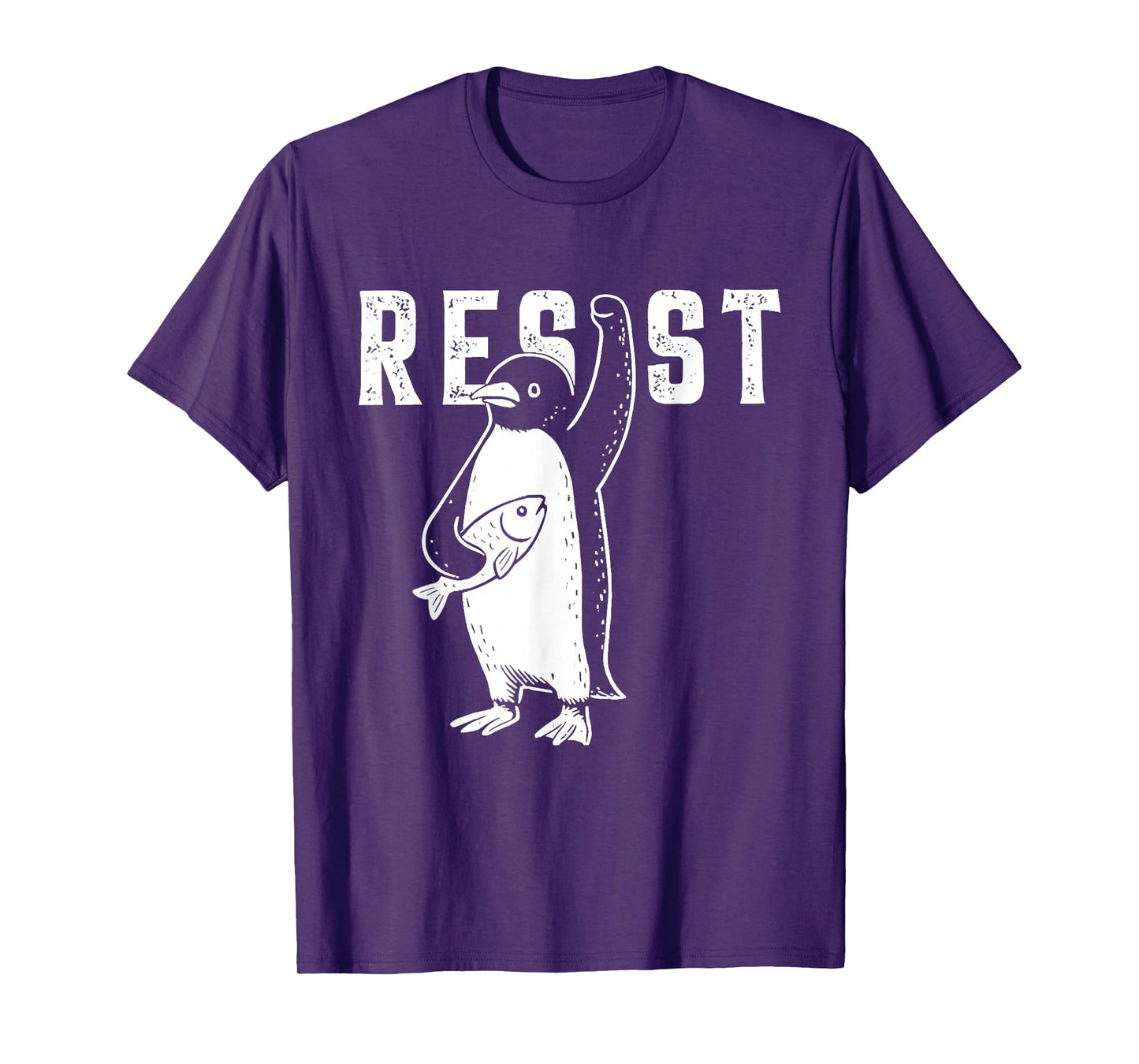 Penguin Resist Funny Penguins Protest Against Tariffs T-Shirt