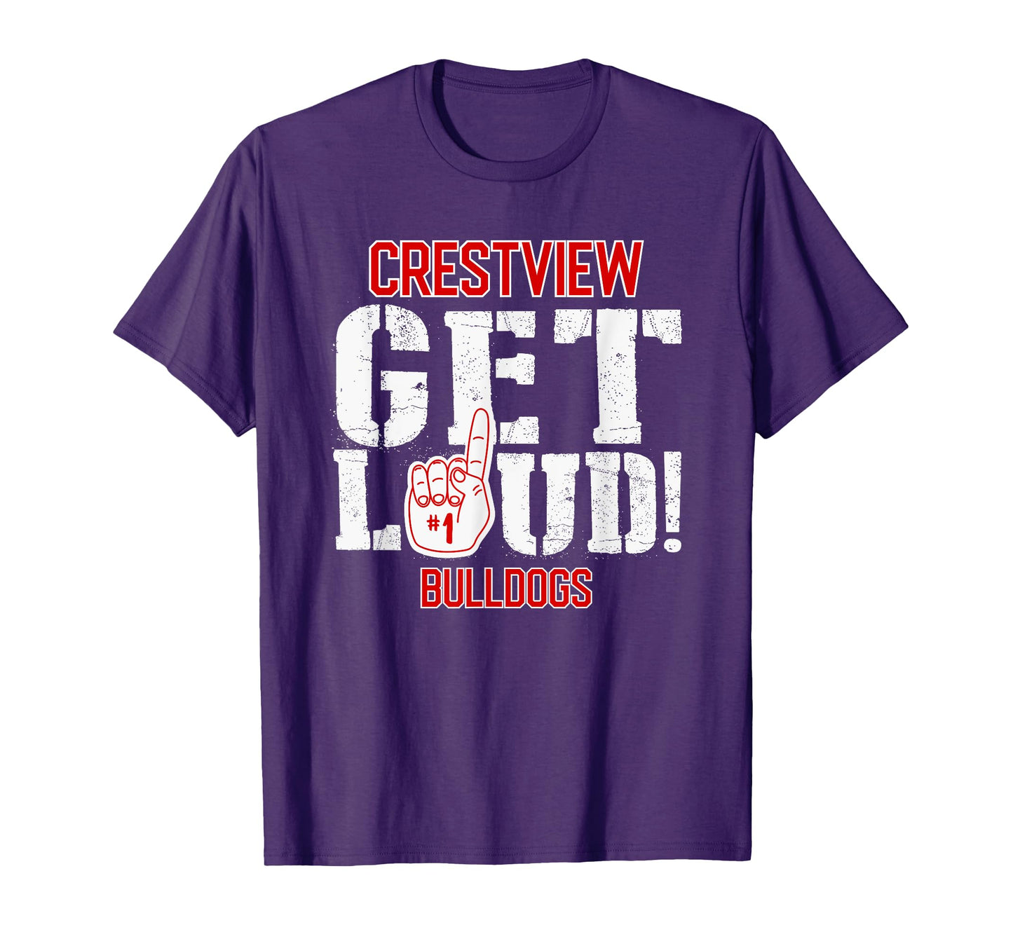 Crestview High School GET LOUD Bulldogs T-Shirt