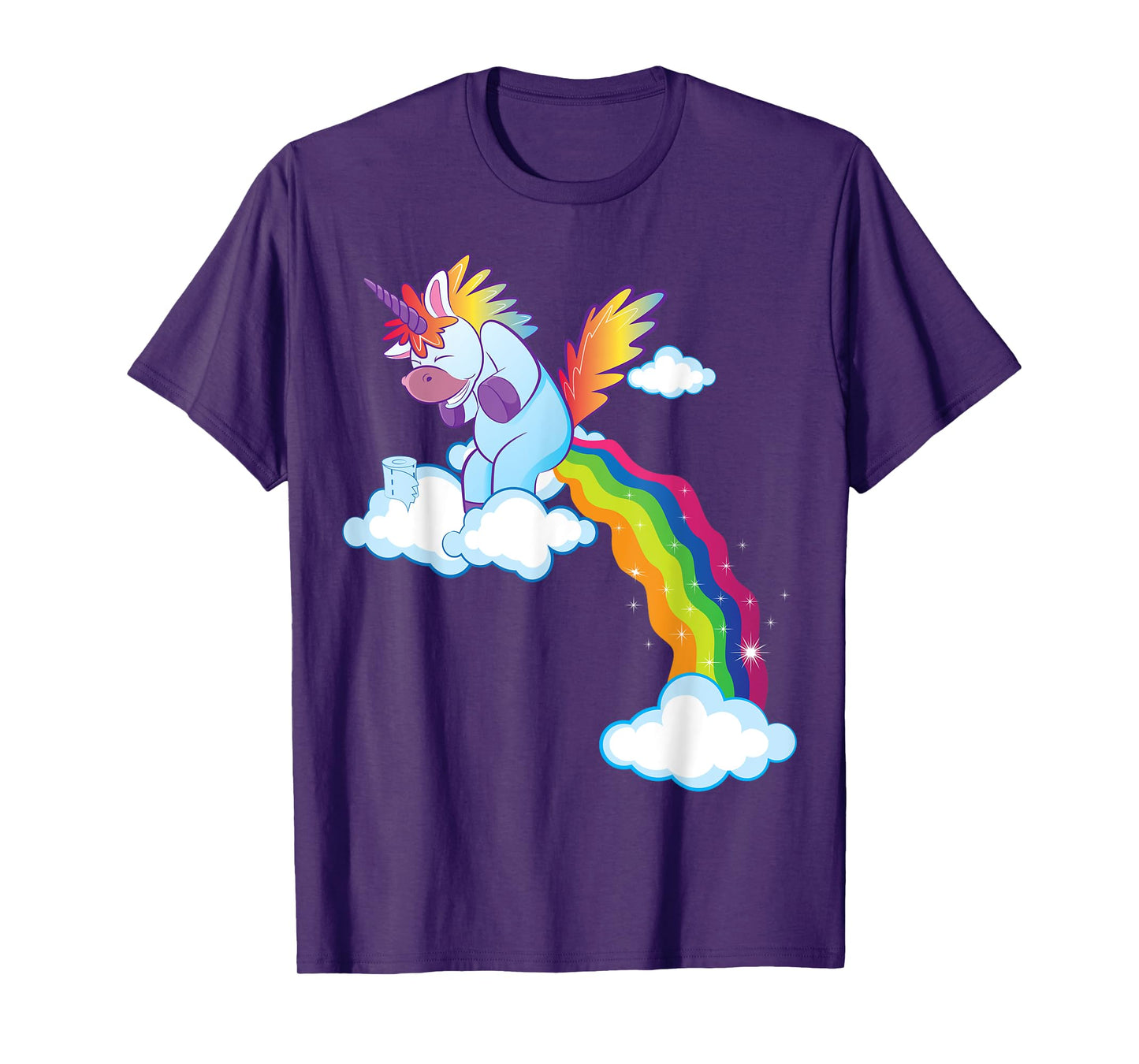 Unicorn Lover Gift Funny Rainbow Pooping Unicorn T-Shirt