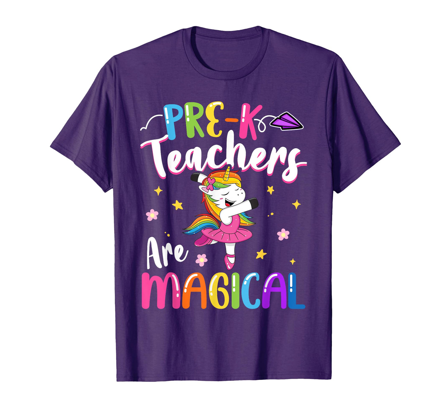 Pre-K Teachers Are Magical Pre Kindergarten Unicorn Teacher T-Shirt