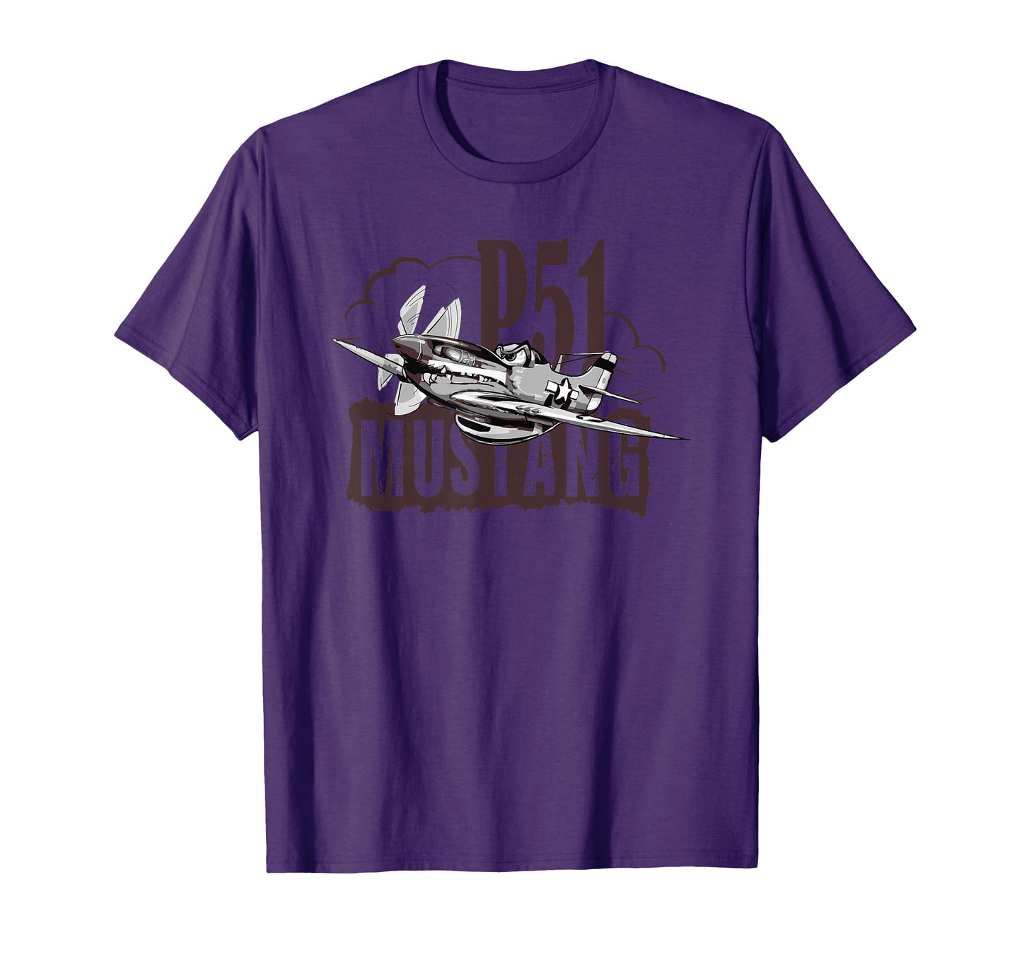 P51 Mustang T shirt WW2 Fighter T-Shirt