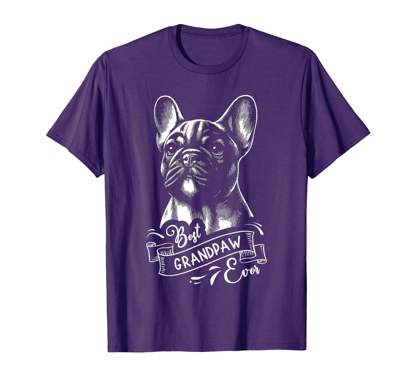 Best Grandpaw Ever French Bulldog Frenchie Dog Grandpa Men Women Kids T-Shirt