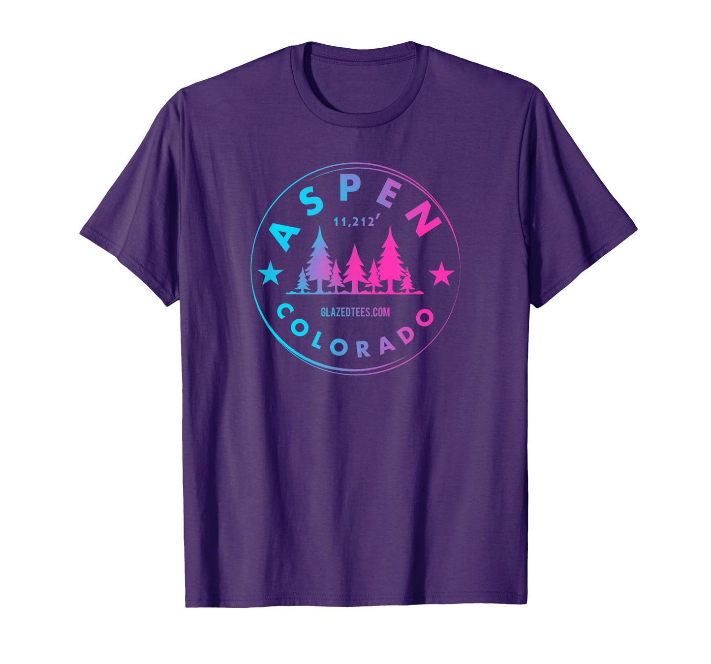 Aspen Colorado - Retro Big Mountain Forest T-Shirt