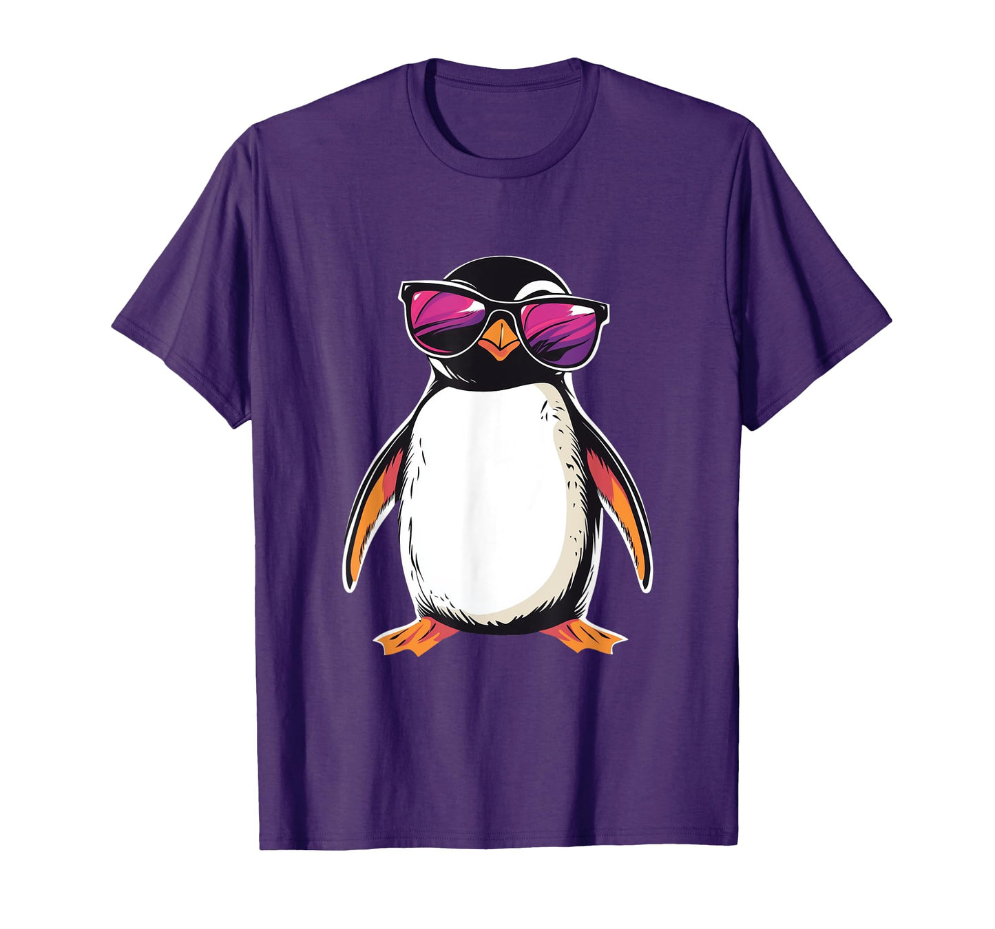 Penguin wearing Sunglasses Bird Funny Graphic T-Shirt