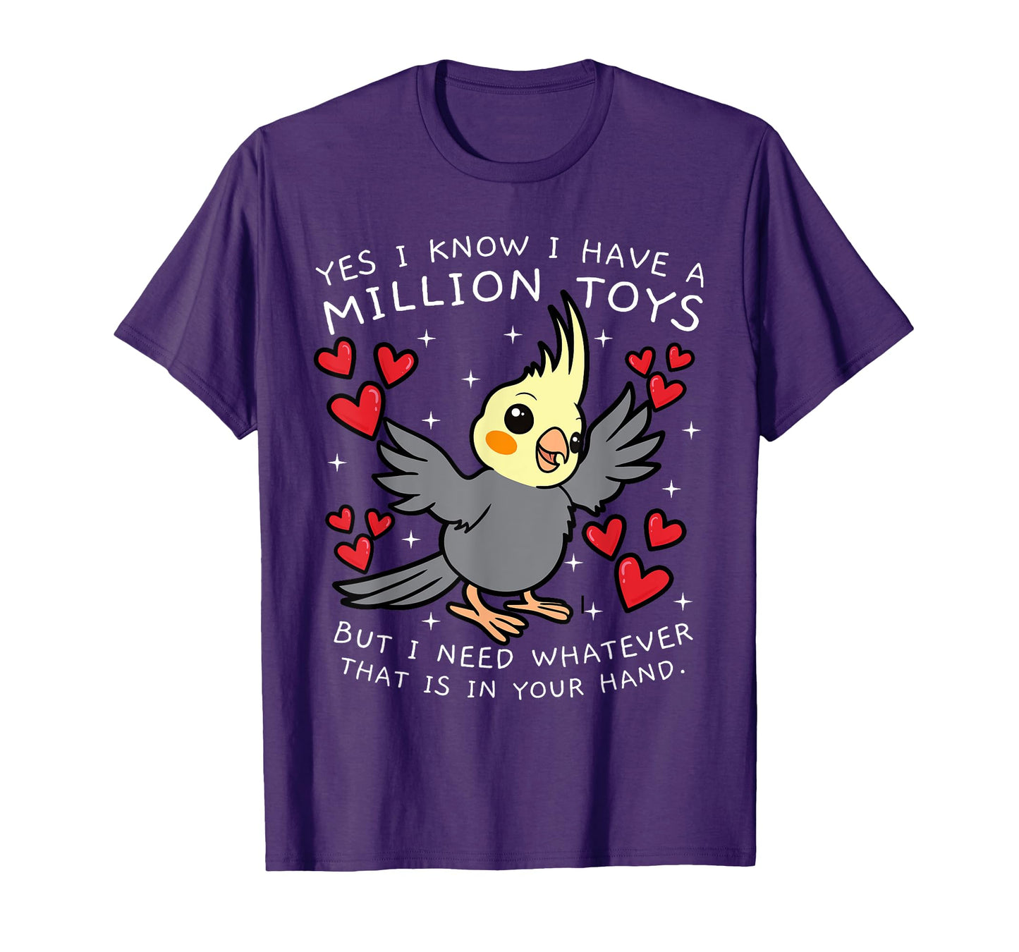 Cockatiel Cockatoo Lutino Parrot Weiro Bird Quarrion Tiel T-Shirt