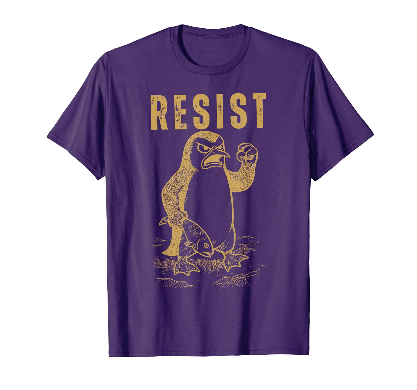 Penguins Resist Flippers Up T-Shirt