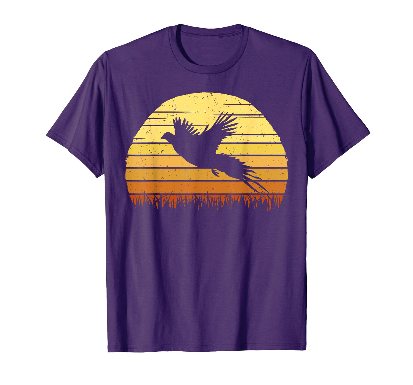 Pheasant Hunting Retro Hunter Flying Bird Shooting Gift Idea T-Shirt