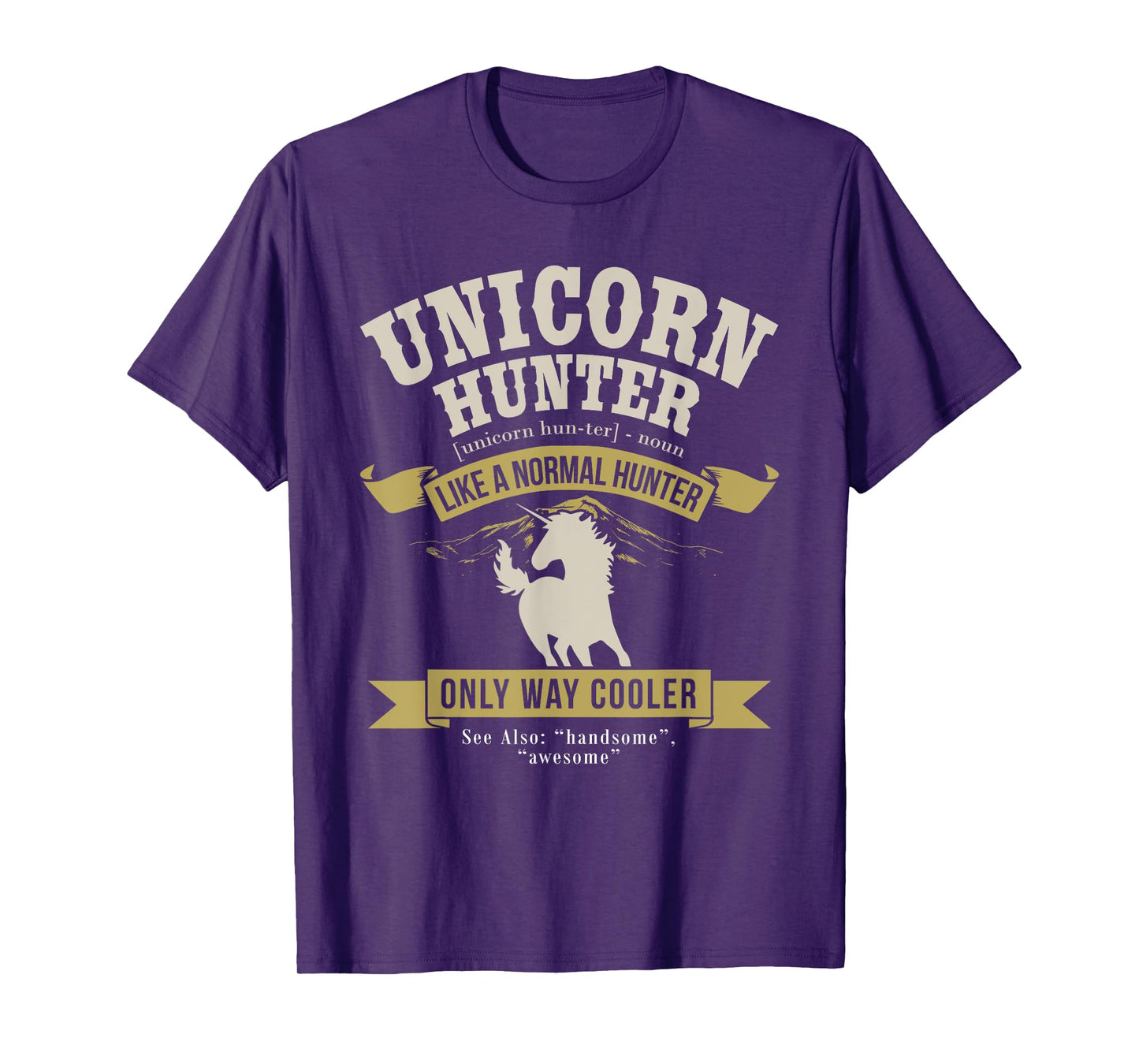 Funny Lazy Halloween Costume Fairy Rainbow Unicorn Hunter T-Shirt