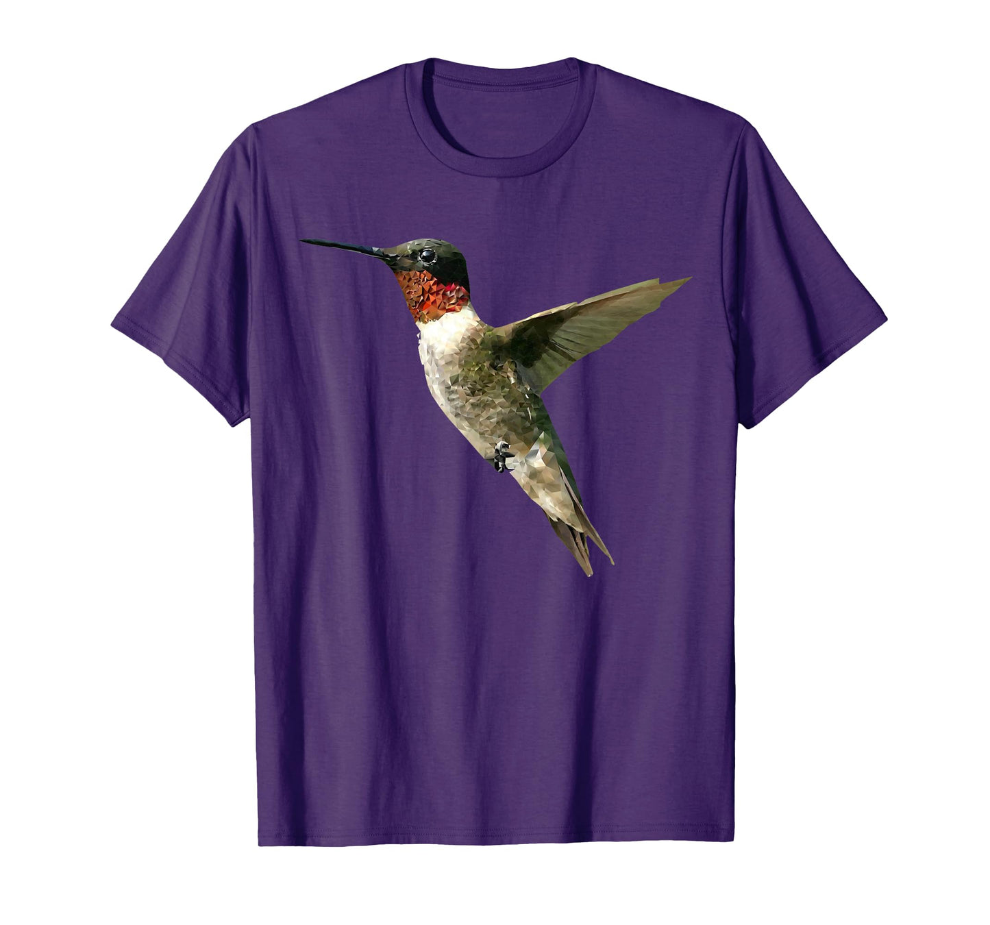 Birds Of A Feather Fly On Little Hummingbird T-Shirt, Adult, Unisex-Adults, Short Sleeve, T-Shirt, Grey, Small