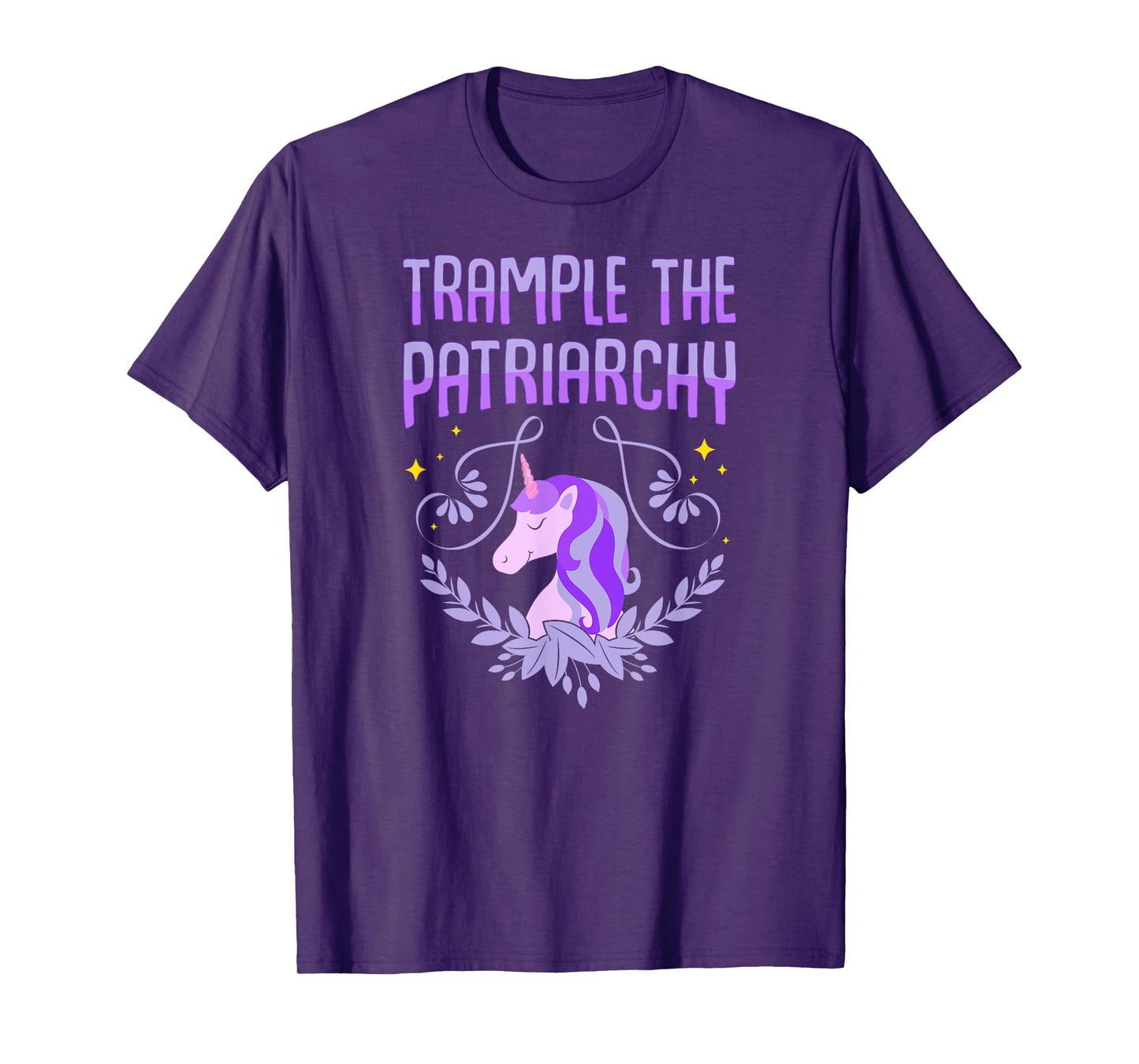 Trample The Patriarchy T-Shirt Unicorn Lovers Feminist Tee T-Shirt