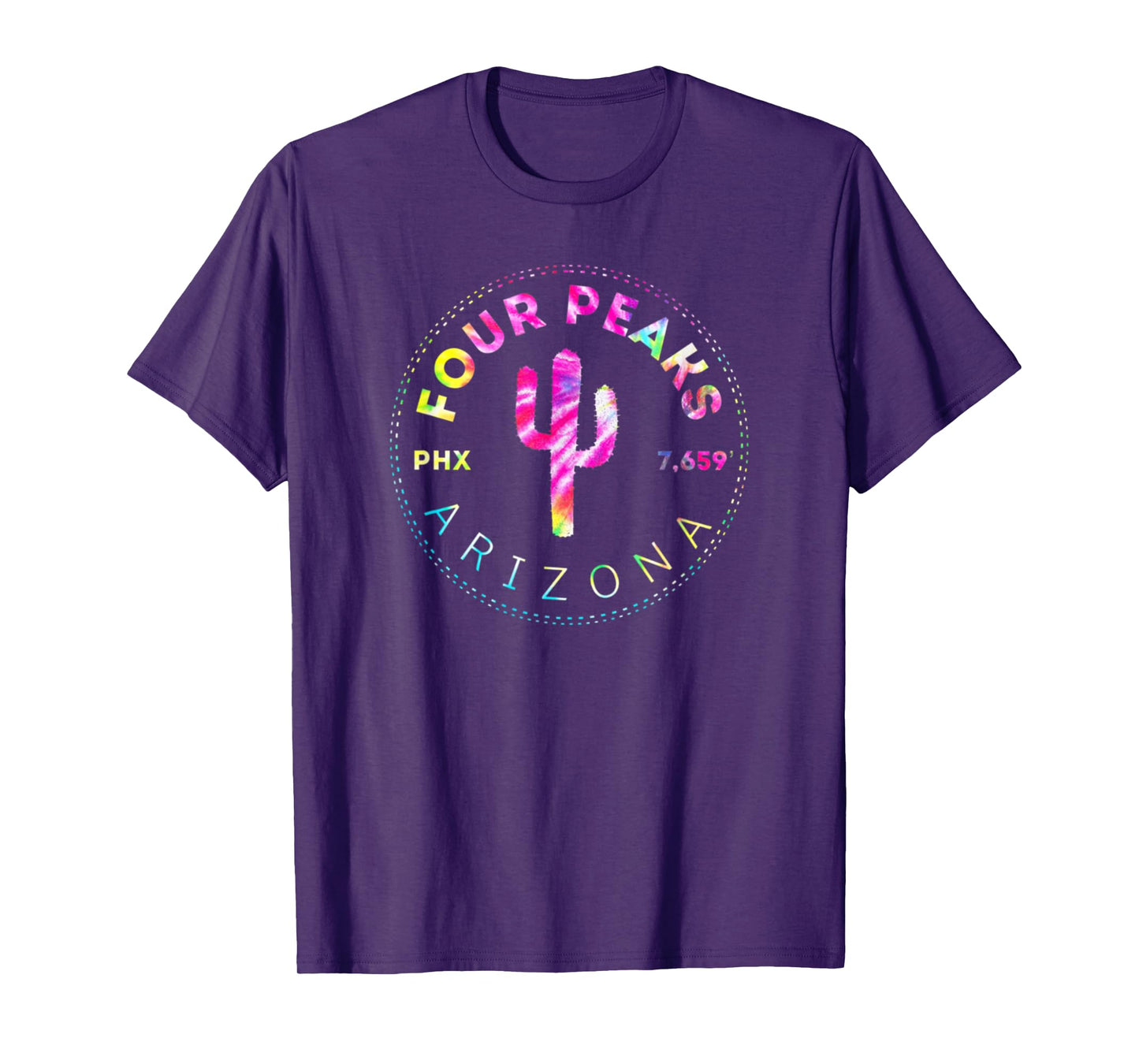 Four Peaks Tie Dye - Phoenix Arizona Mountains T-Shirt