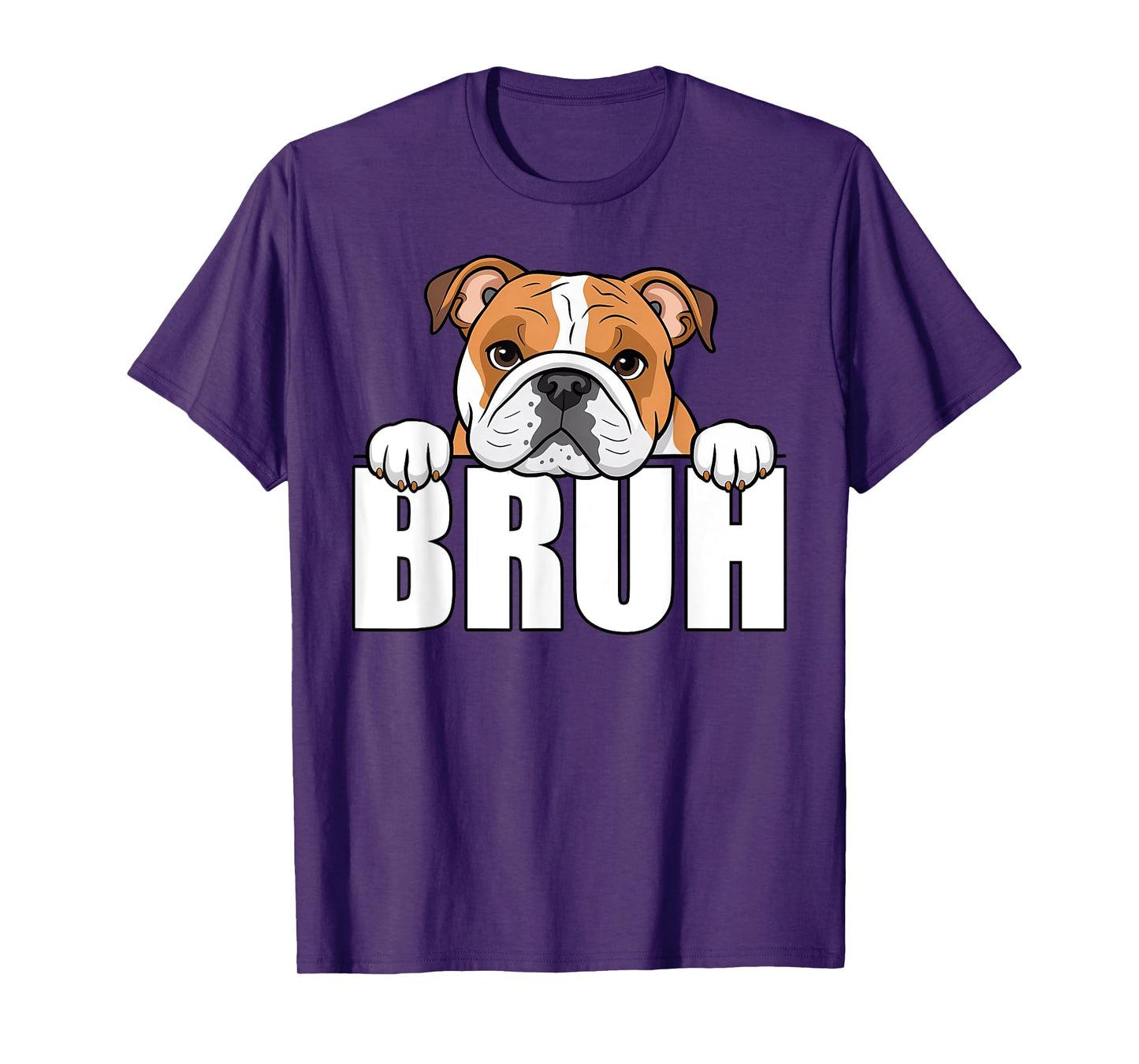 Funny English Bulldog Bruh Cute Dog Lover Men Boys Kids T-Shirt