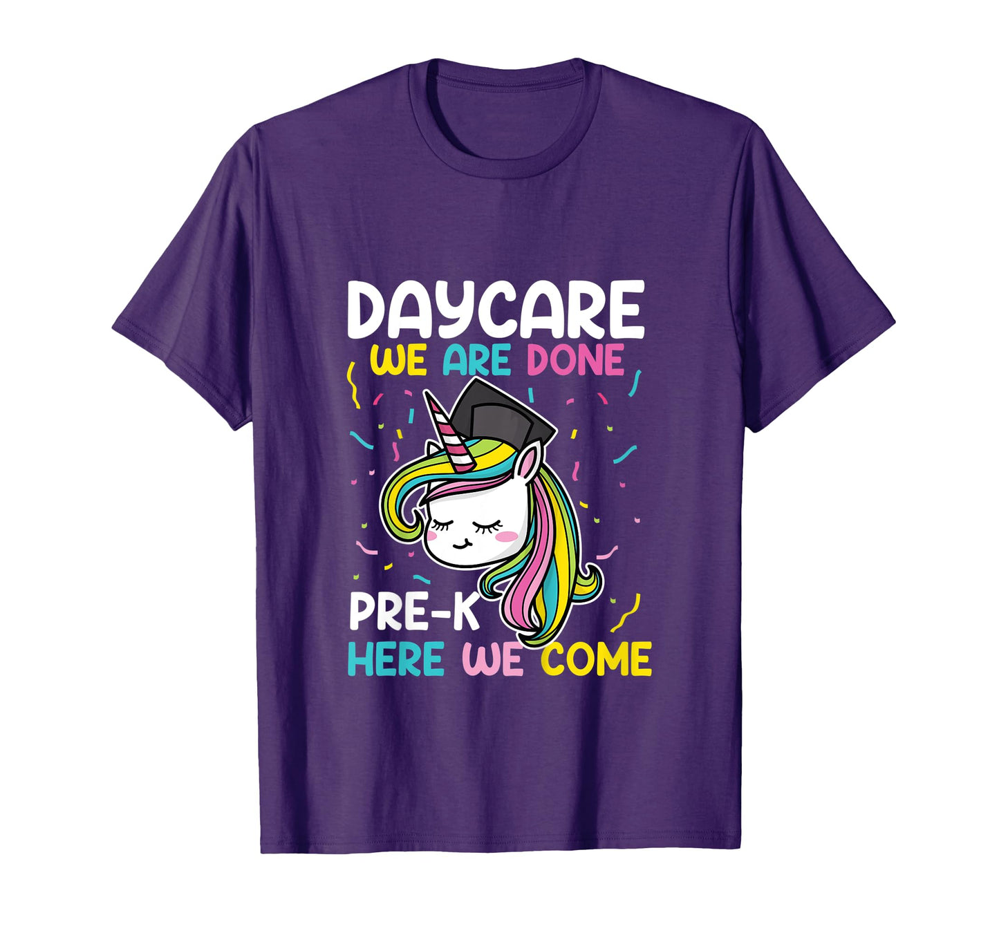 Kids Daycare Graduation Unicorn Last Day of School Kids T-Shirt