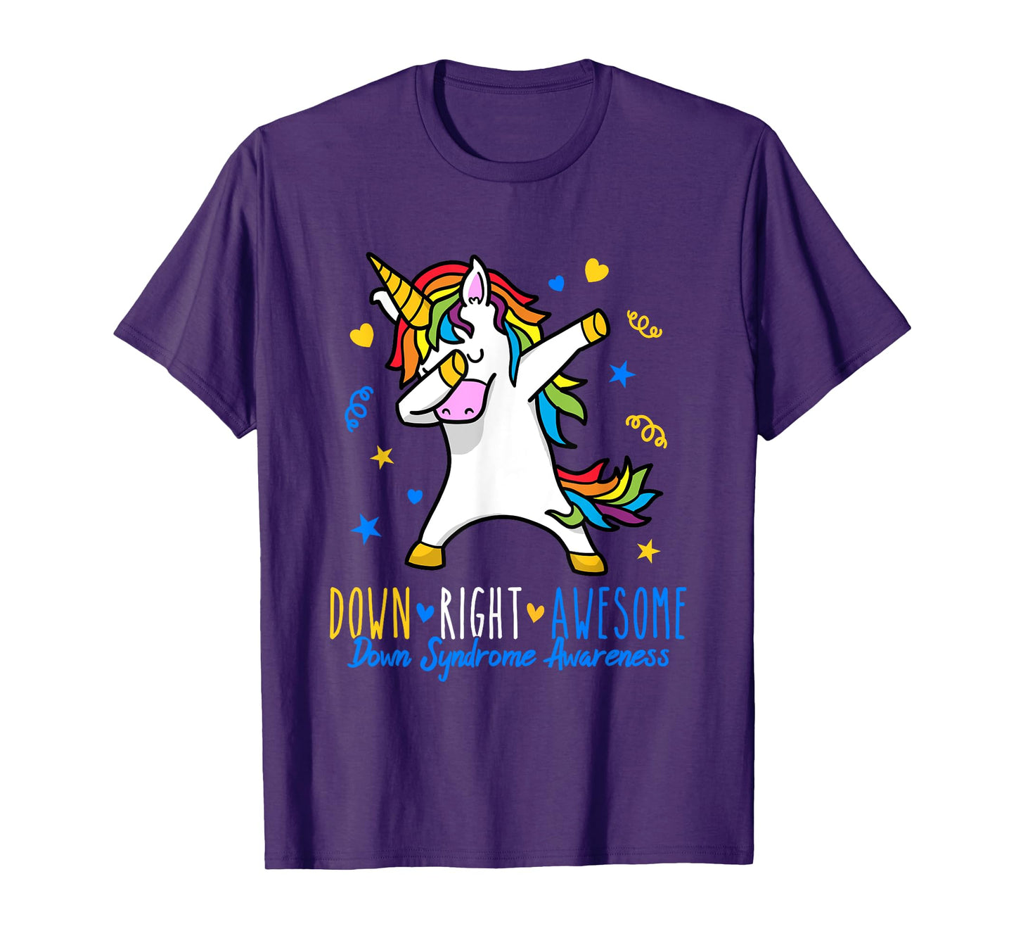 Simply ingenious down syndrome awareness dabbing unicorn T-Shirt